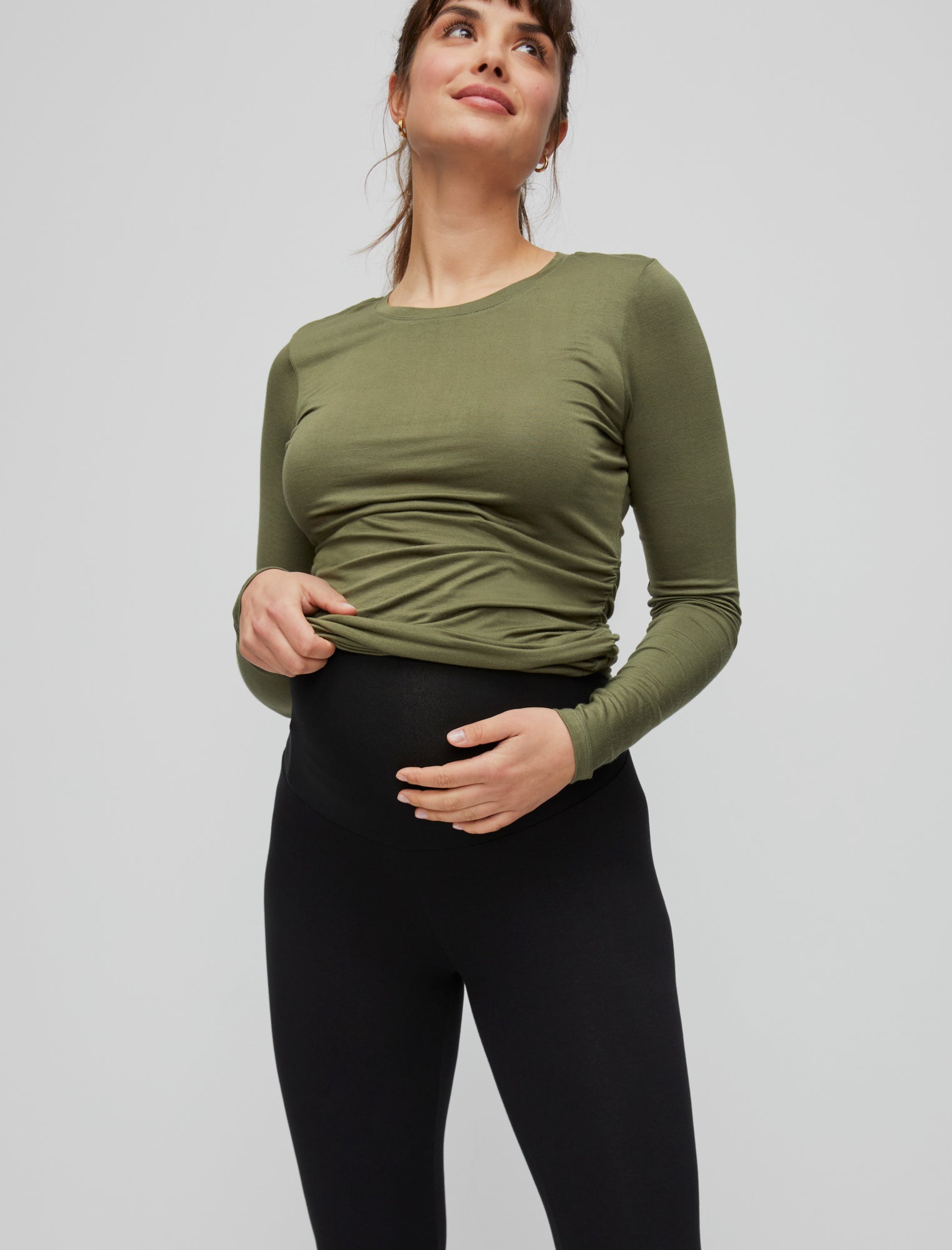 Basic Layering Secret Fit Belly® Maternity Crop Leggings