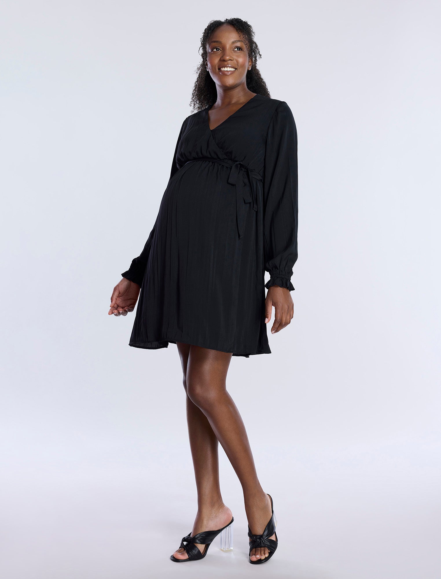 Woven Wrap Mini Dress Woven Wrap Mini Dress