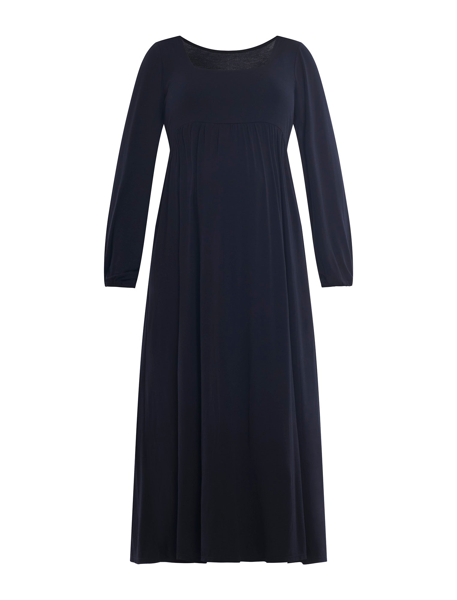 Long Sleeve Empire Waist Maxi Dress