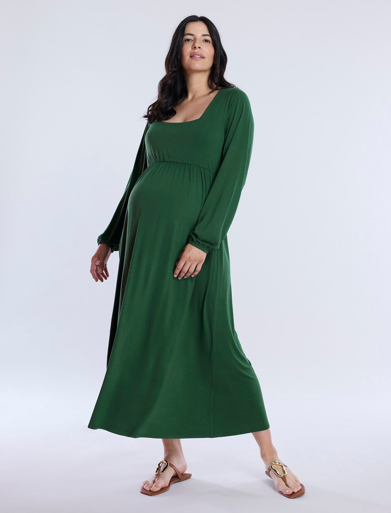 Long Sleeve Empire Waist Maxi Dress Long Sleeve Empire Waist Maxi Dress