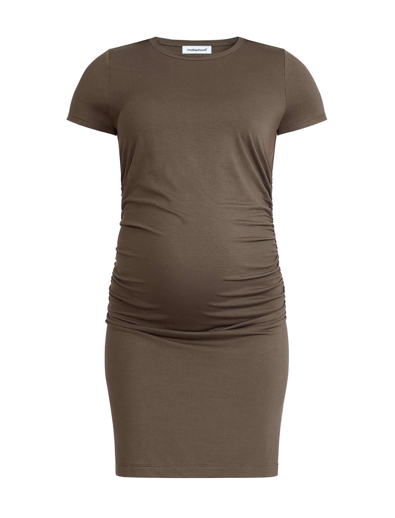 Maternity Ruched Bodycon Mini Dress