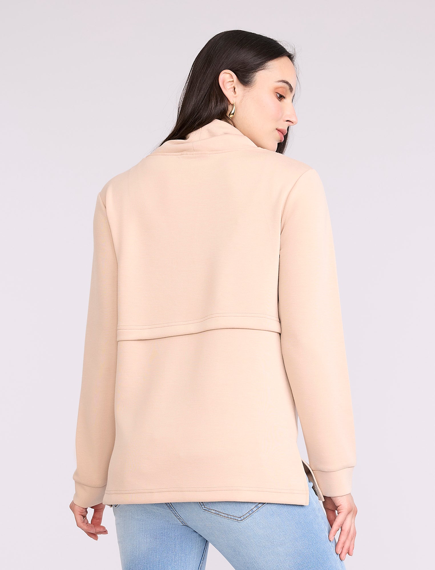 Funnel Neck Nursing Sweatshirt