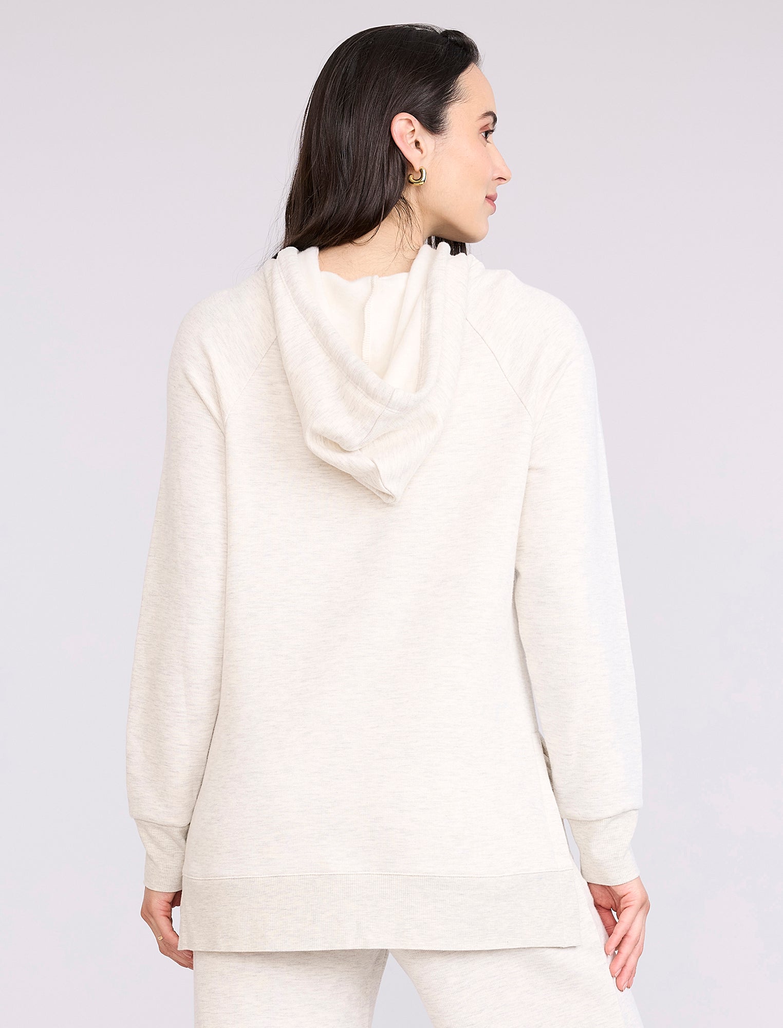Maternity Tunic Hoodie with Side Slits