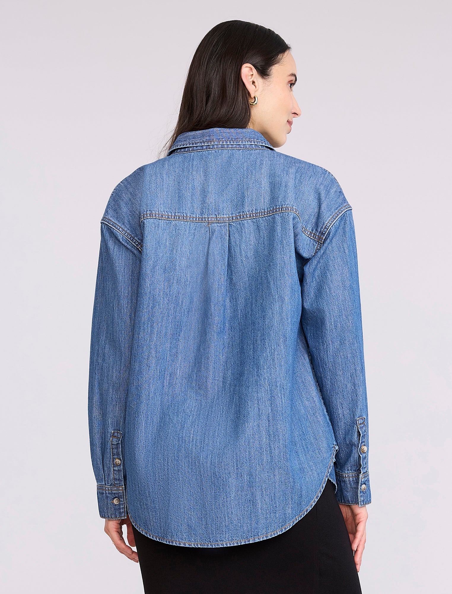 Denim Maternity Shirt