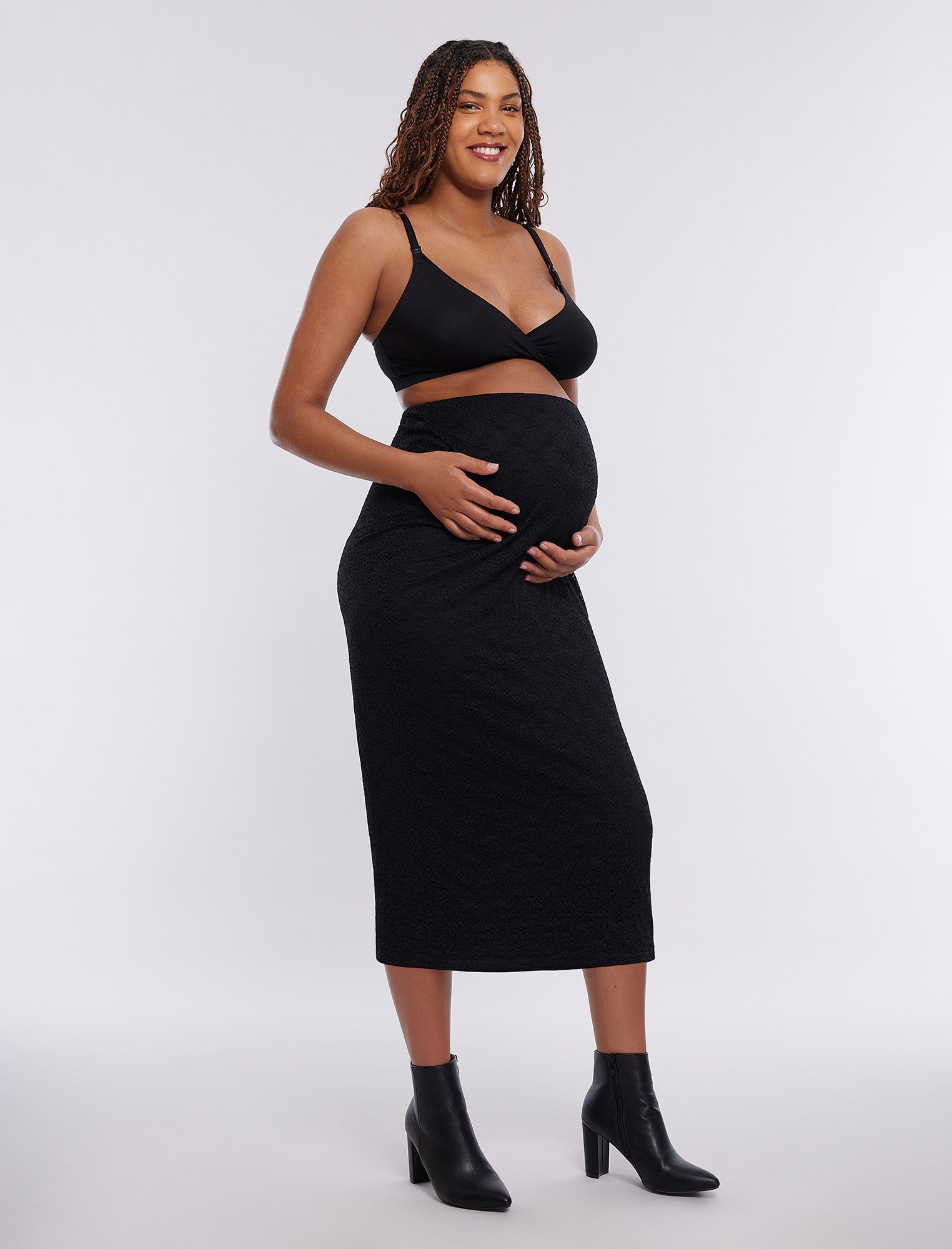 Bodycon Maxi Skirt in Lace1