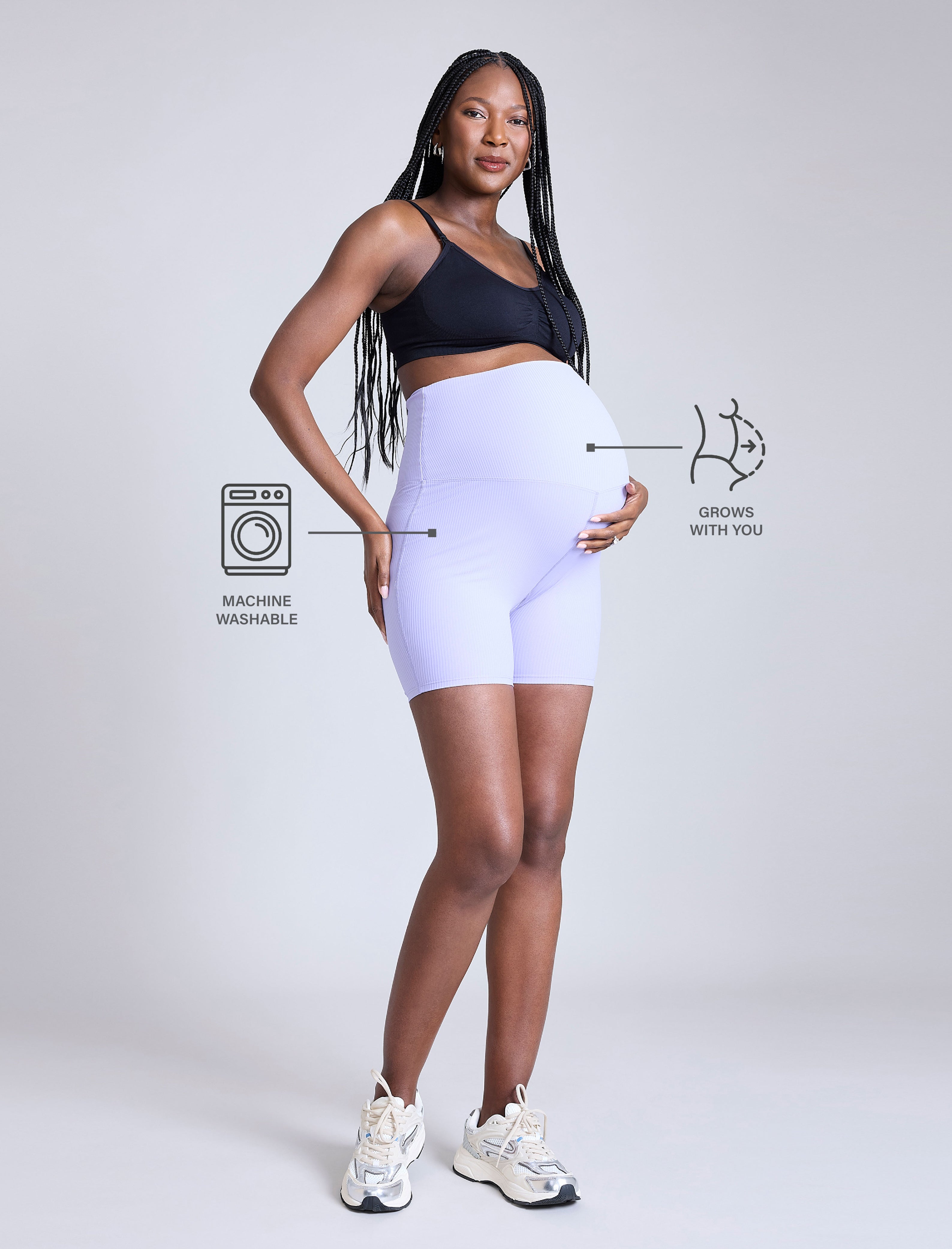 Ribbed Biker Short
