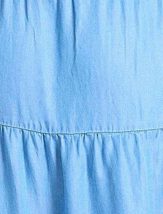 Empire Ruffle Sleeve Maxi Dress