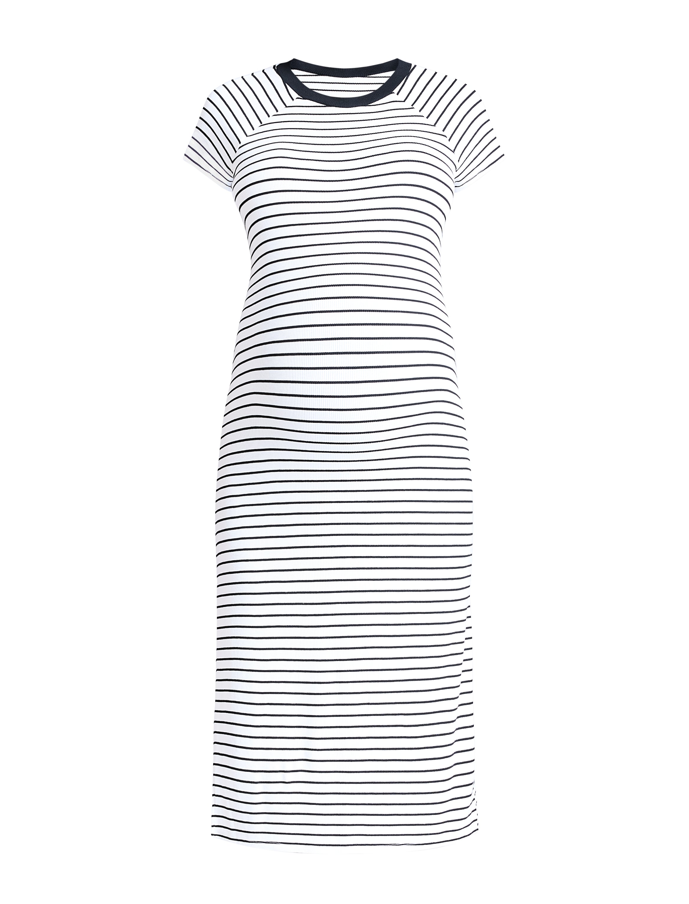 Ribbed Raglan Midi Dress