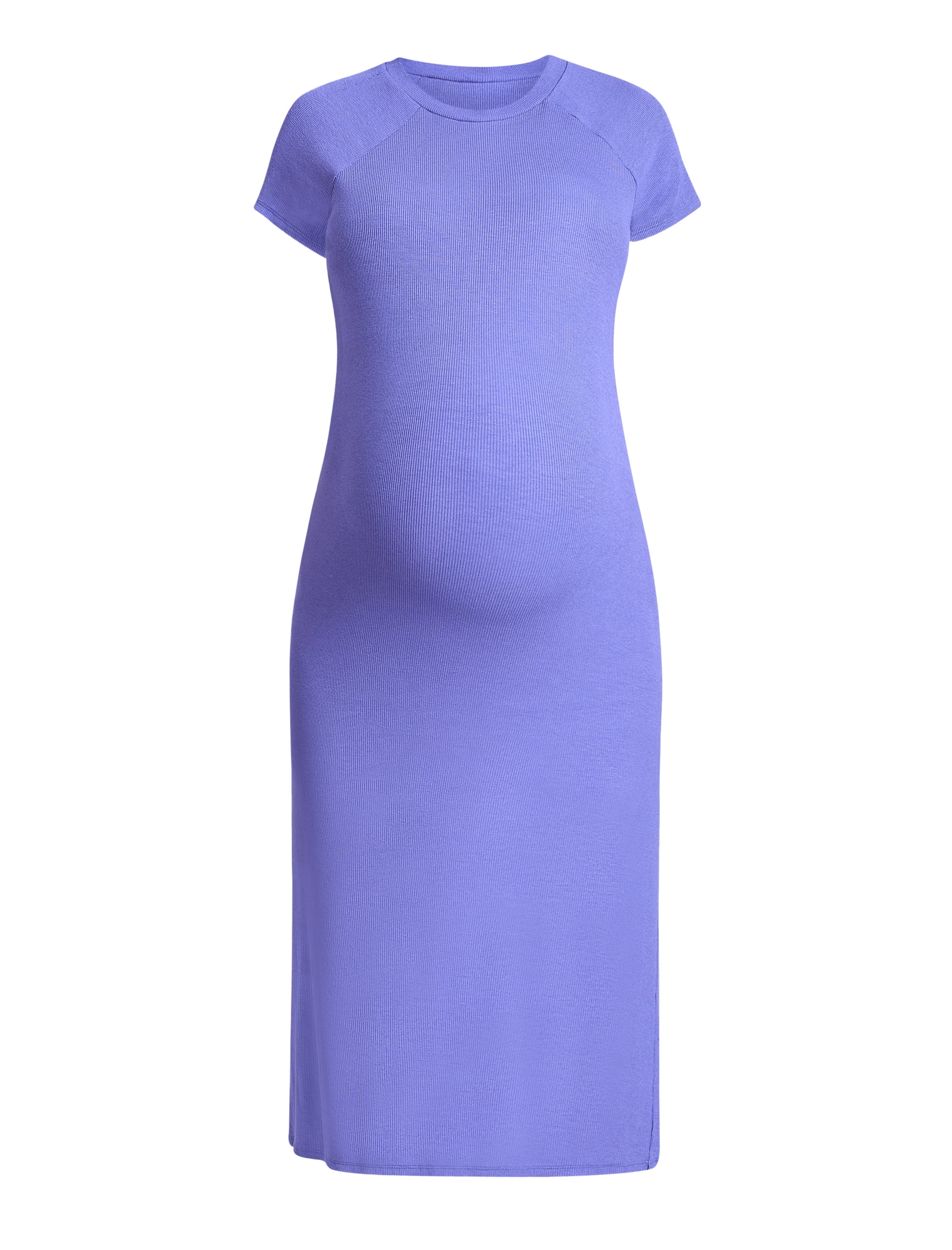Ribbed Raglan Midi Dress