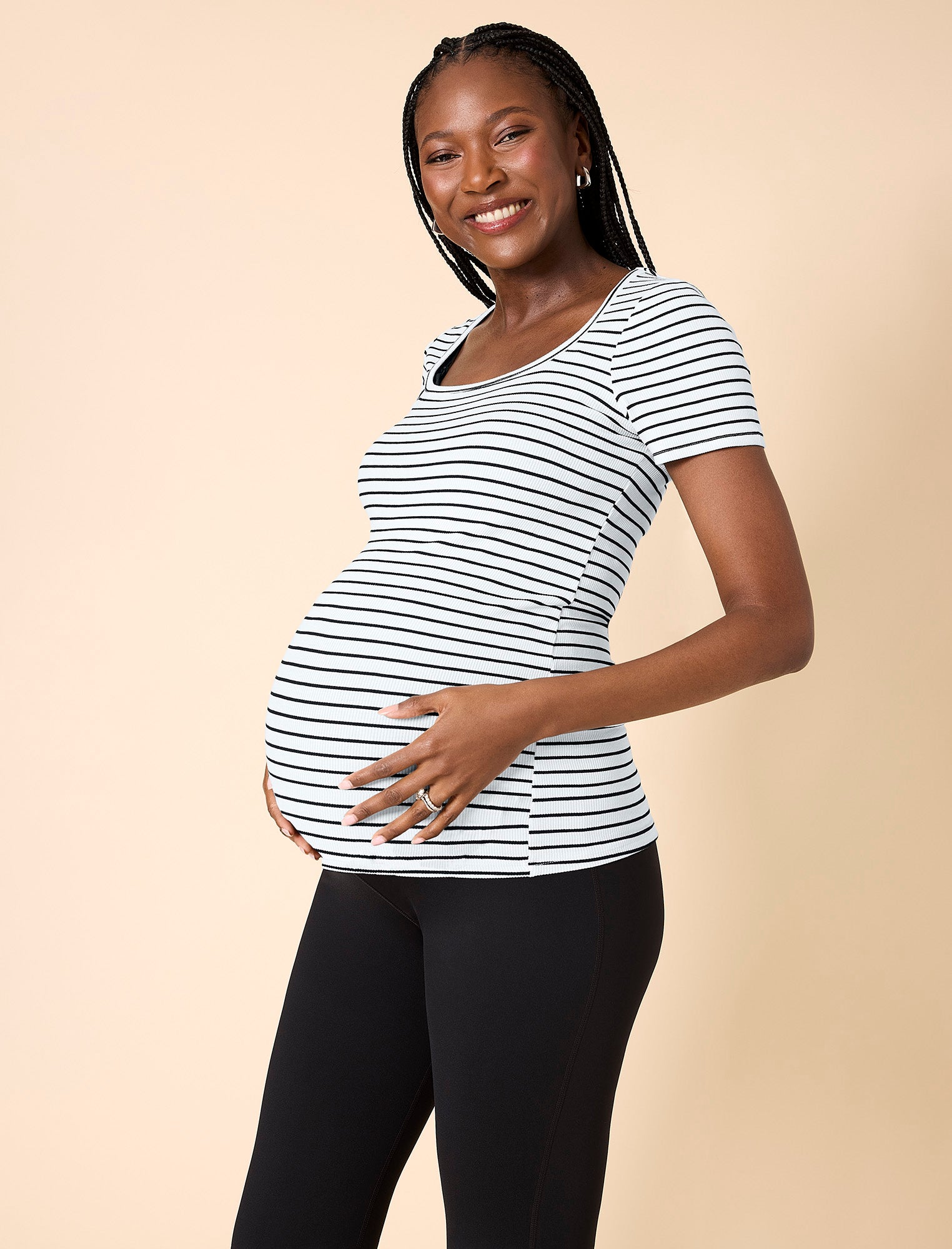 Square Neck Short Sleeve Top