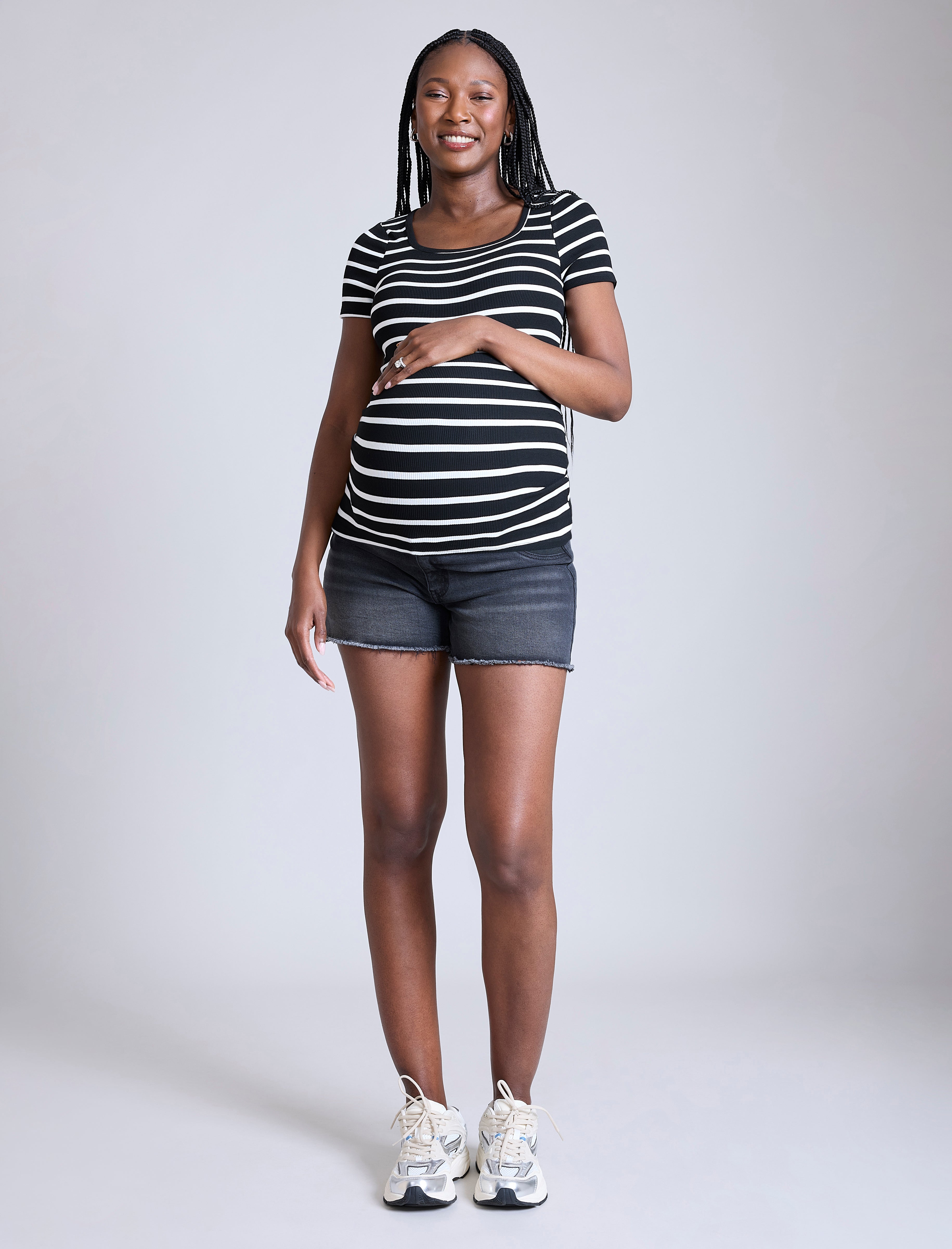 Square Neck Short Sleeve Top