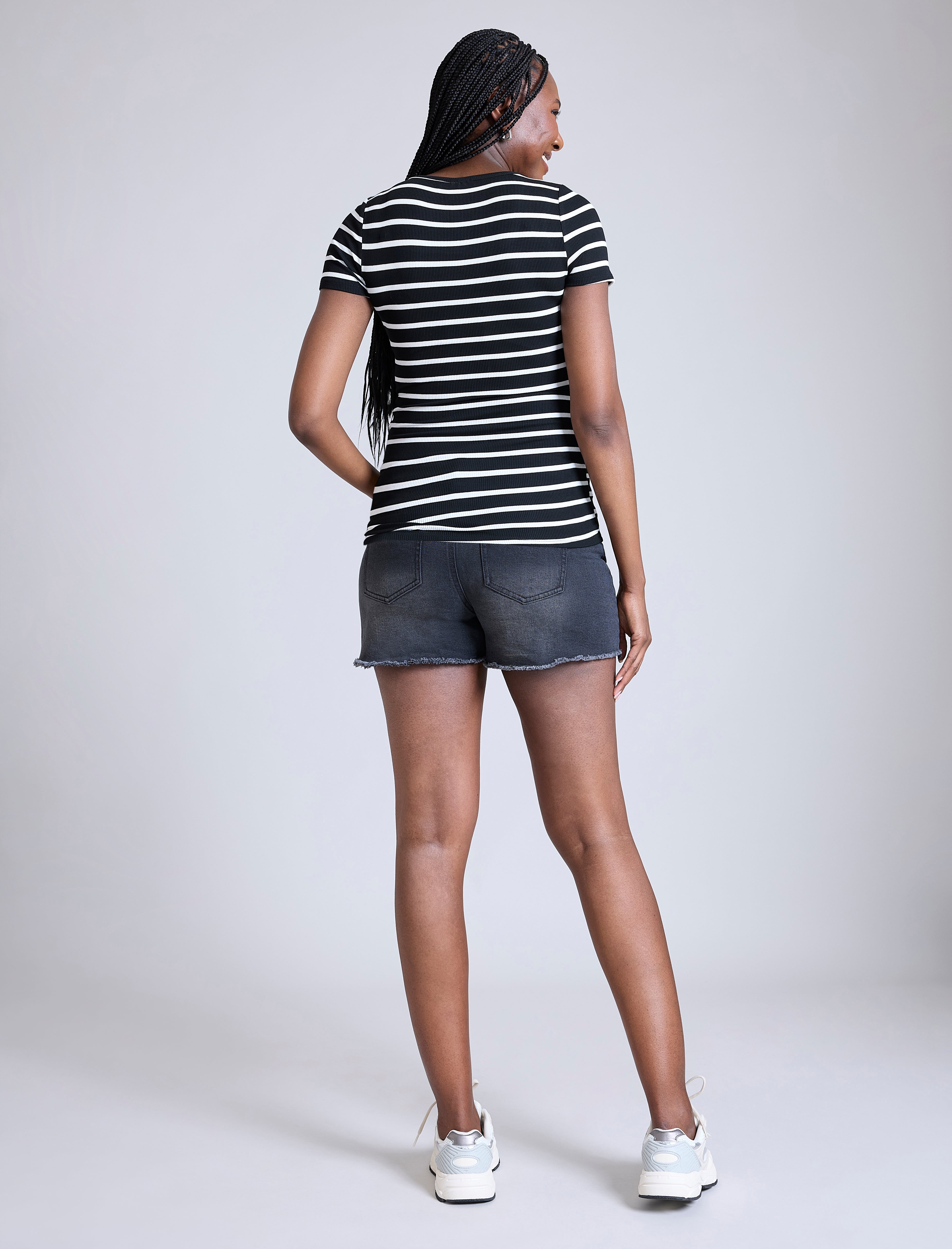 Square Neck Short Sleeve Top