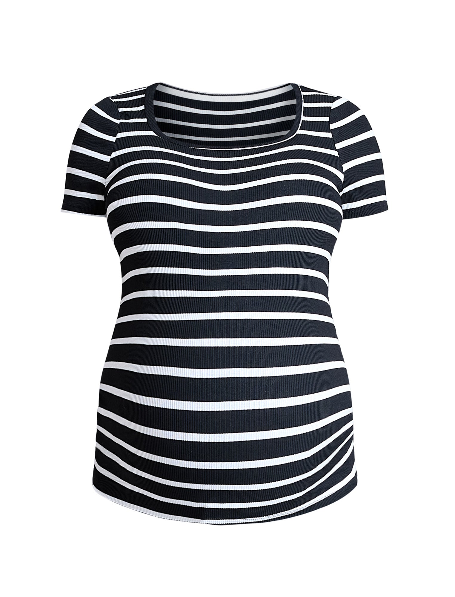 Square Neck Short Sleeve Top