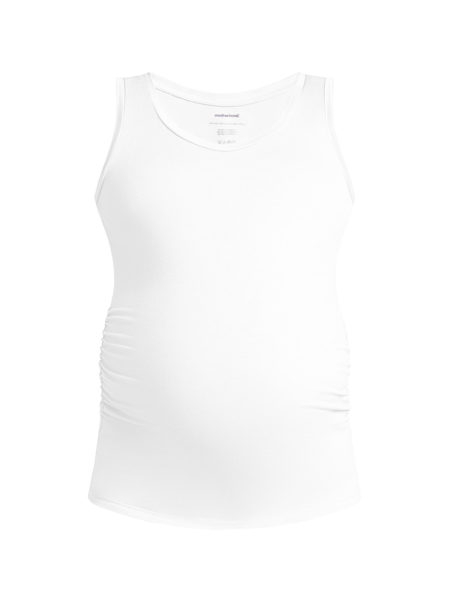 Side Ruched Maternity Tank Top