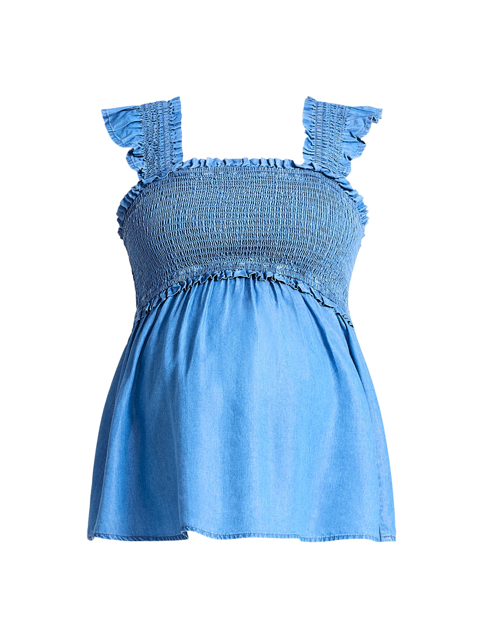 Ruffle Back Detail Top