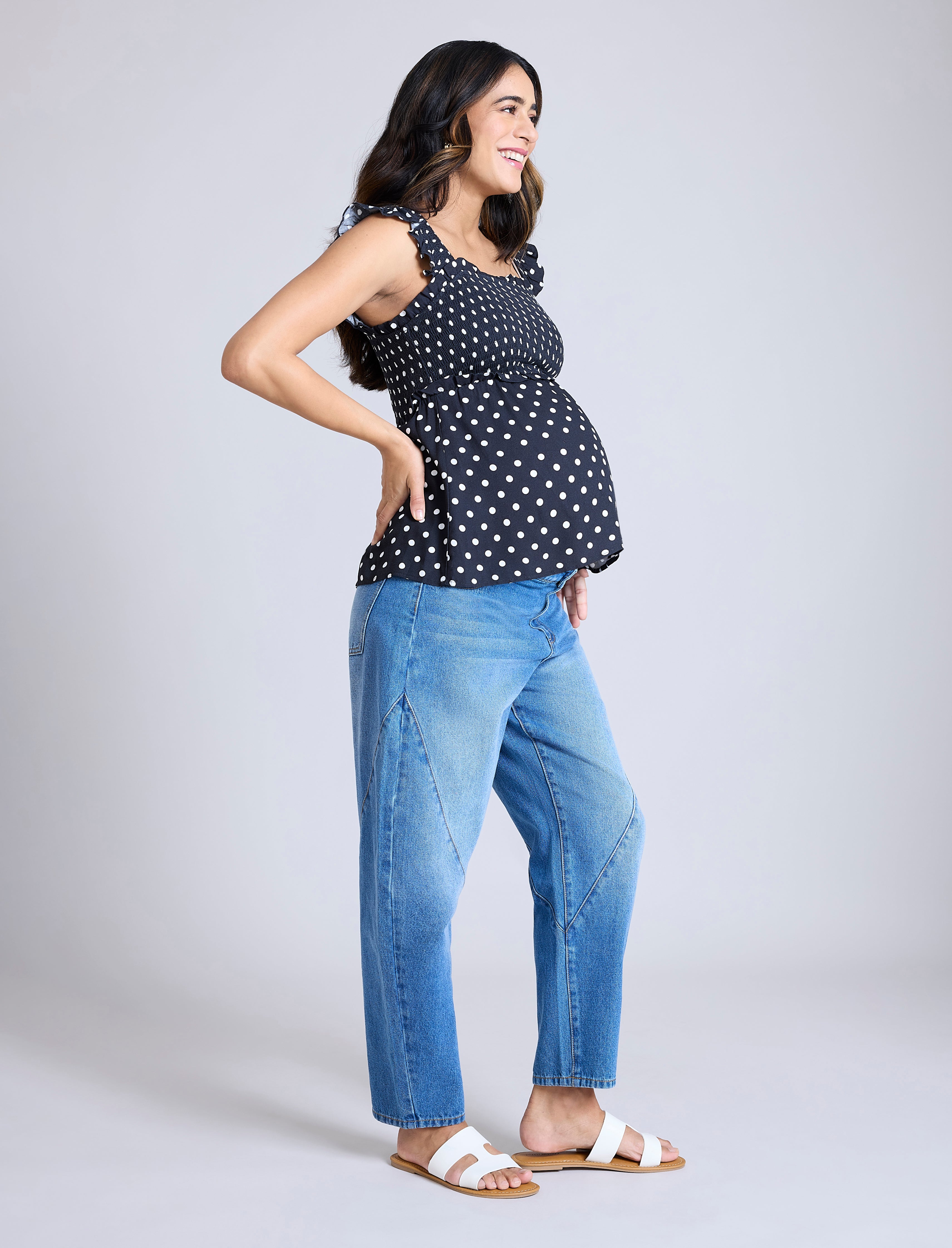 Ruffle Back Detail Top