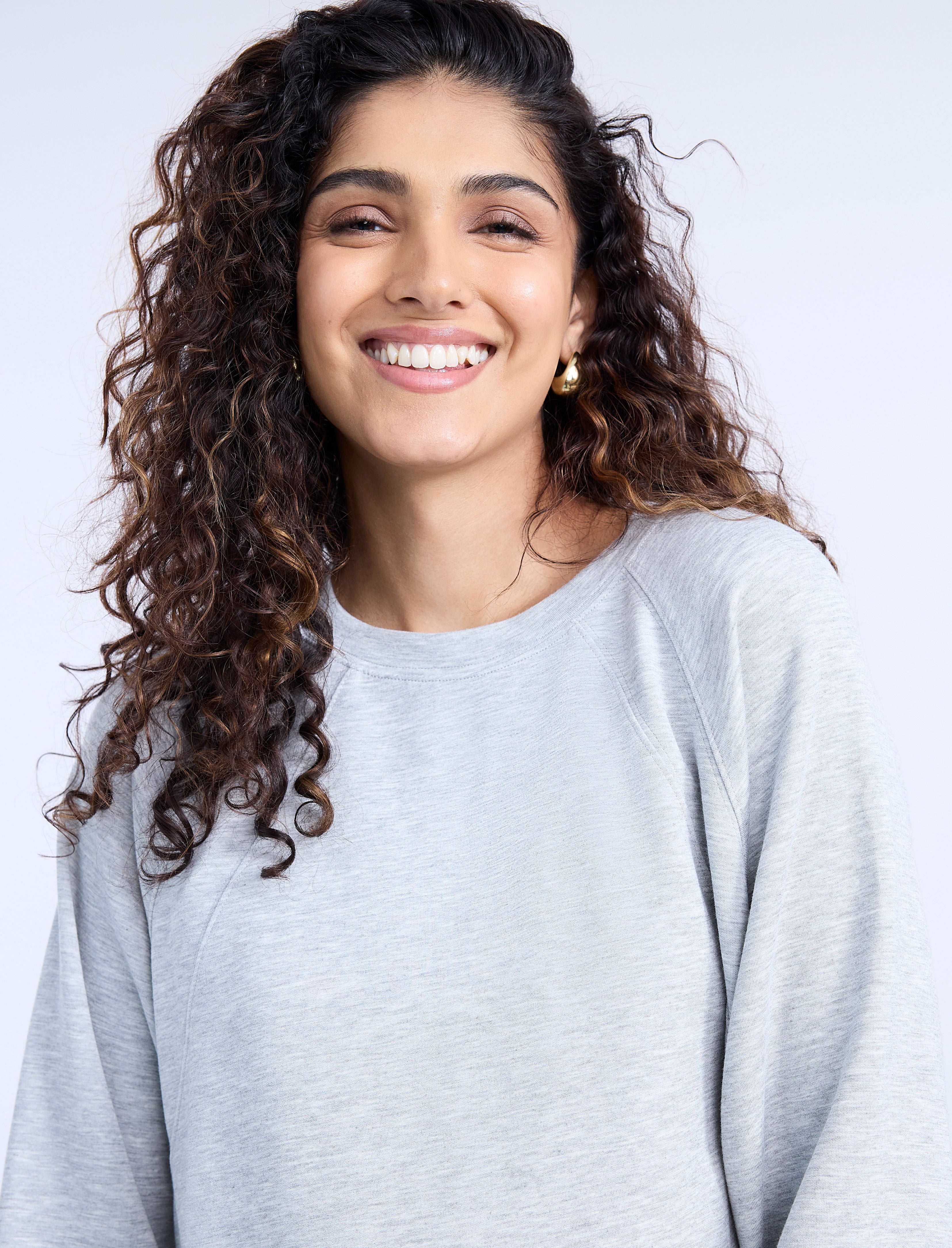 Long Sleeve Raglan With Side Slits