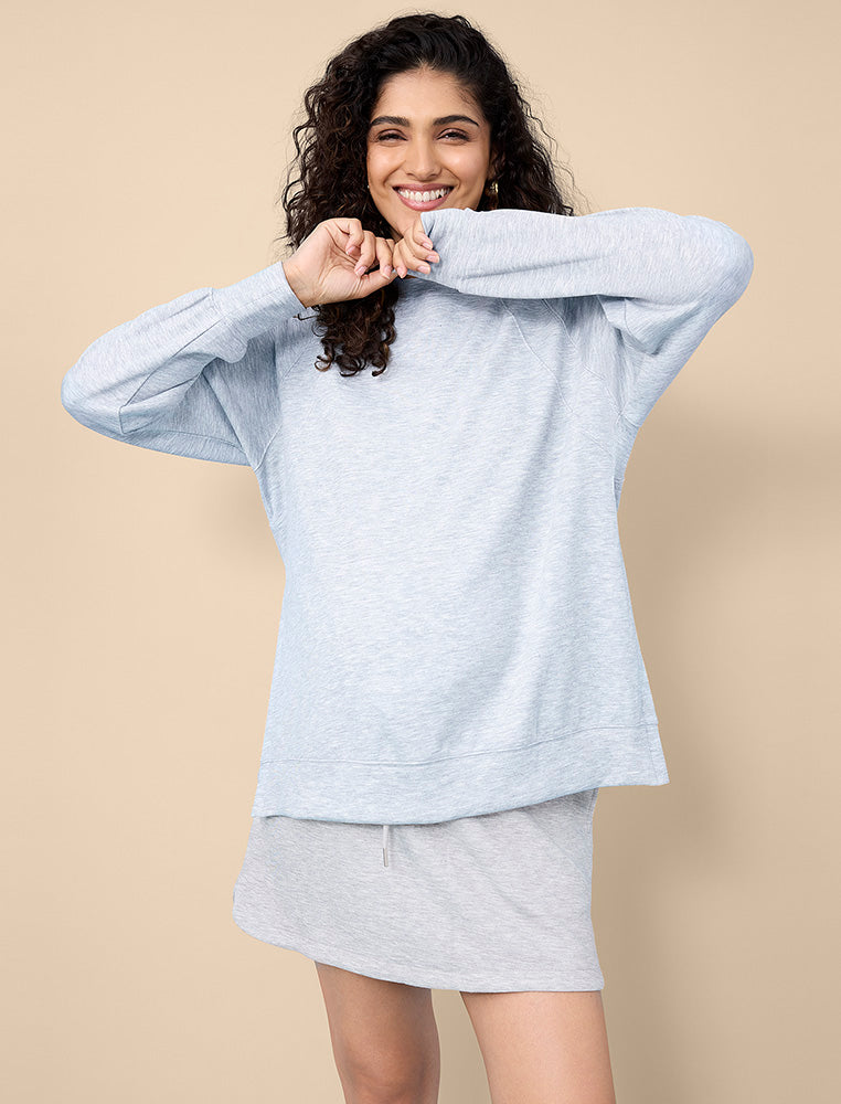 Long Sleeve Raglan With Side Slits