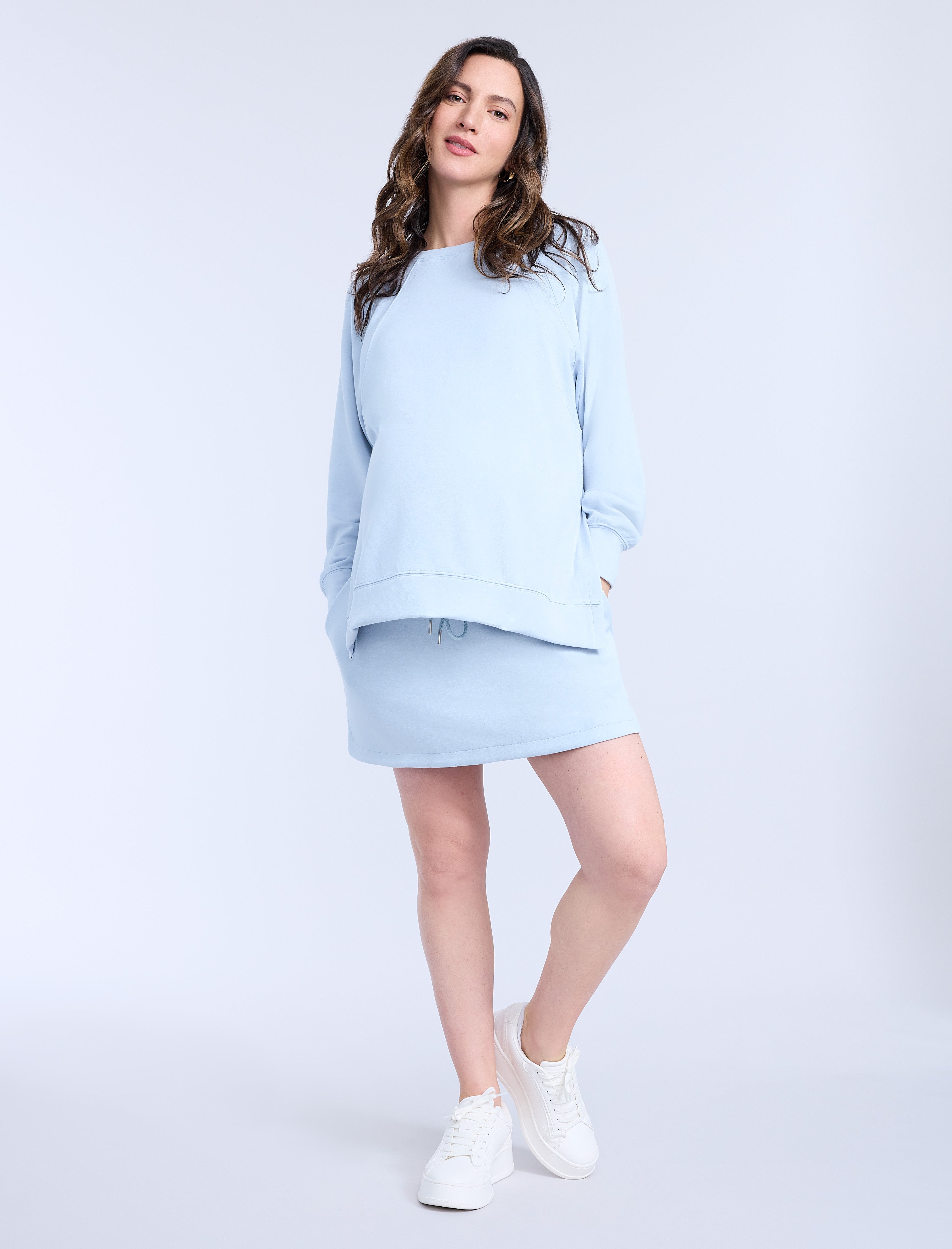 Long Sleeve Raglan With Side Slits