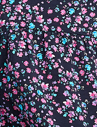 Short Sleeve Flutter Sleeve Dress