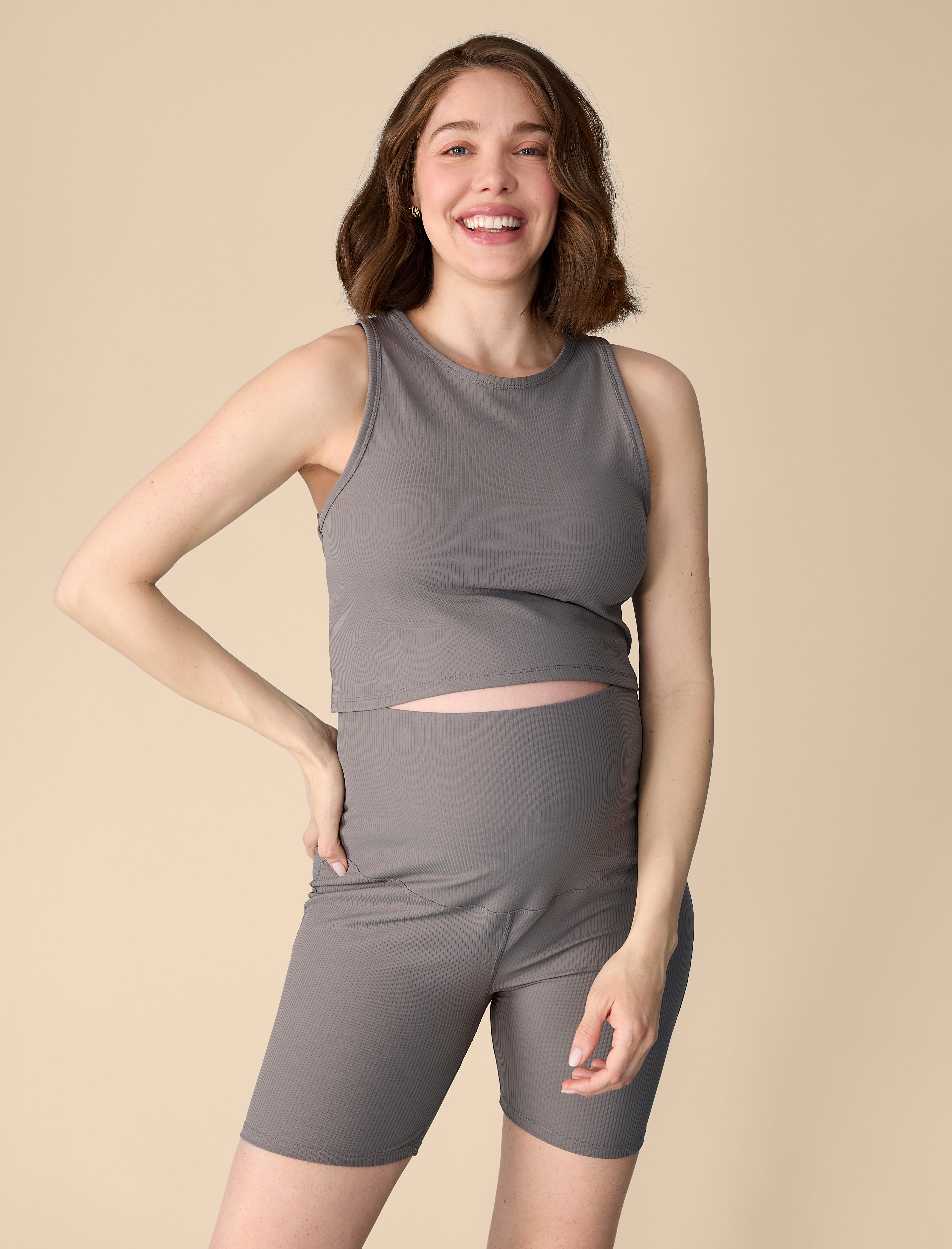 Cropped Racer Back Active Tank