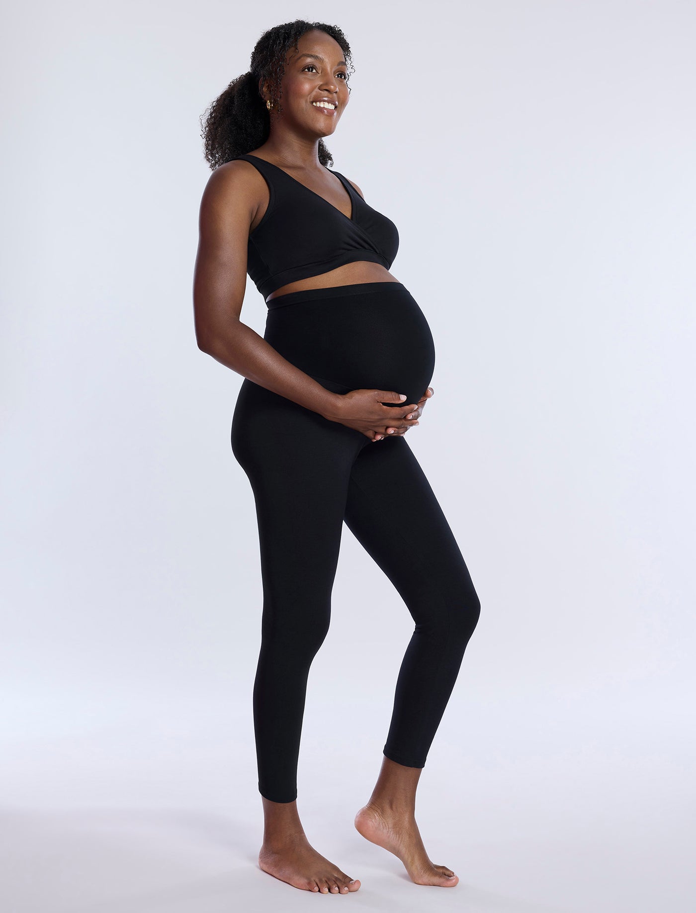 Nice Winter Skinny Maternity Legging Across V Low Waist Belly Legging For Cute Pregnant Women 2z7