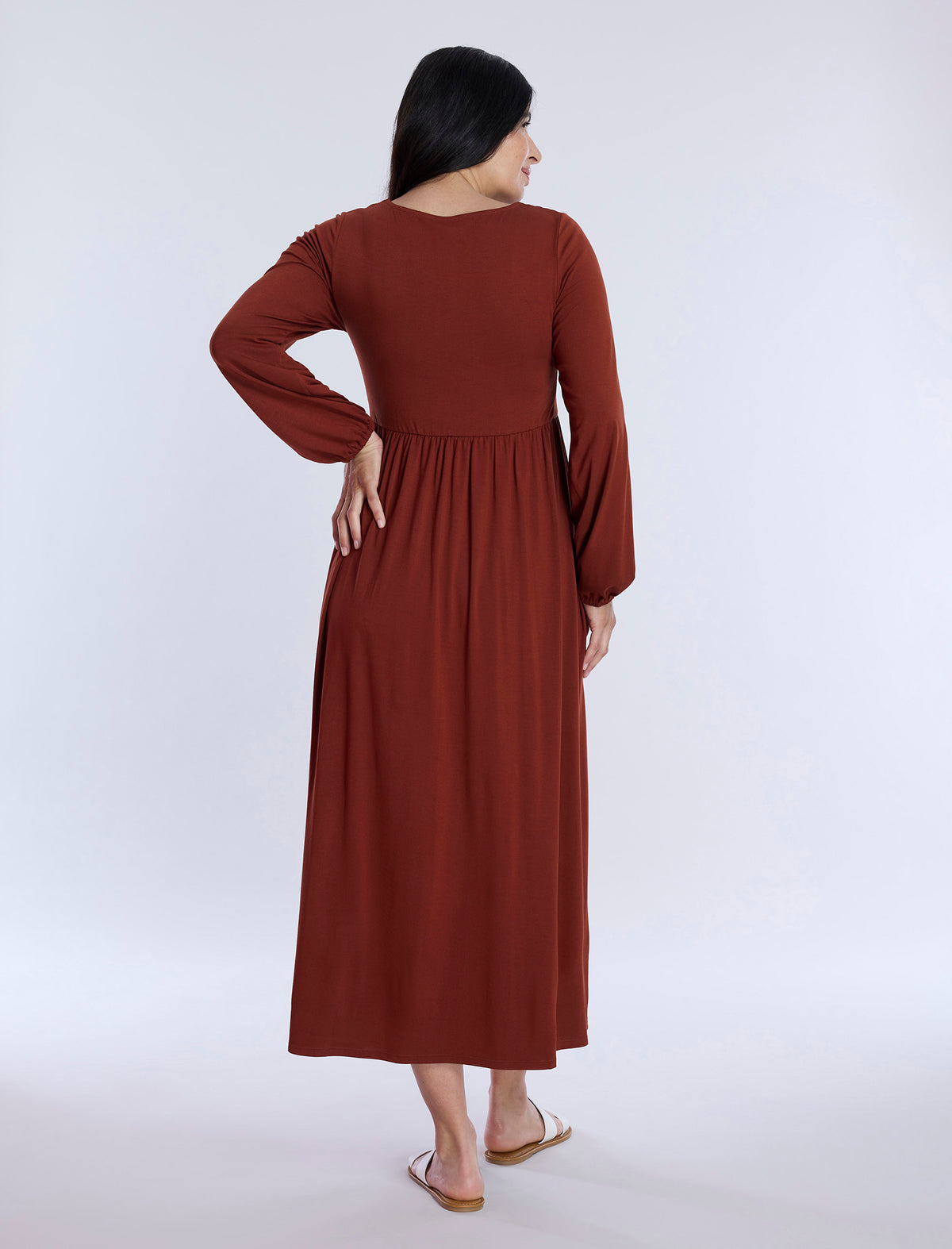 Sleeveless Empire Line Maxi Dress