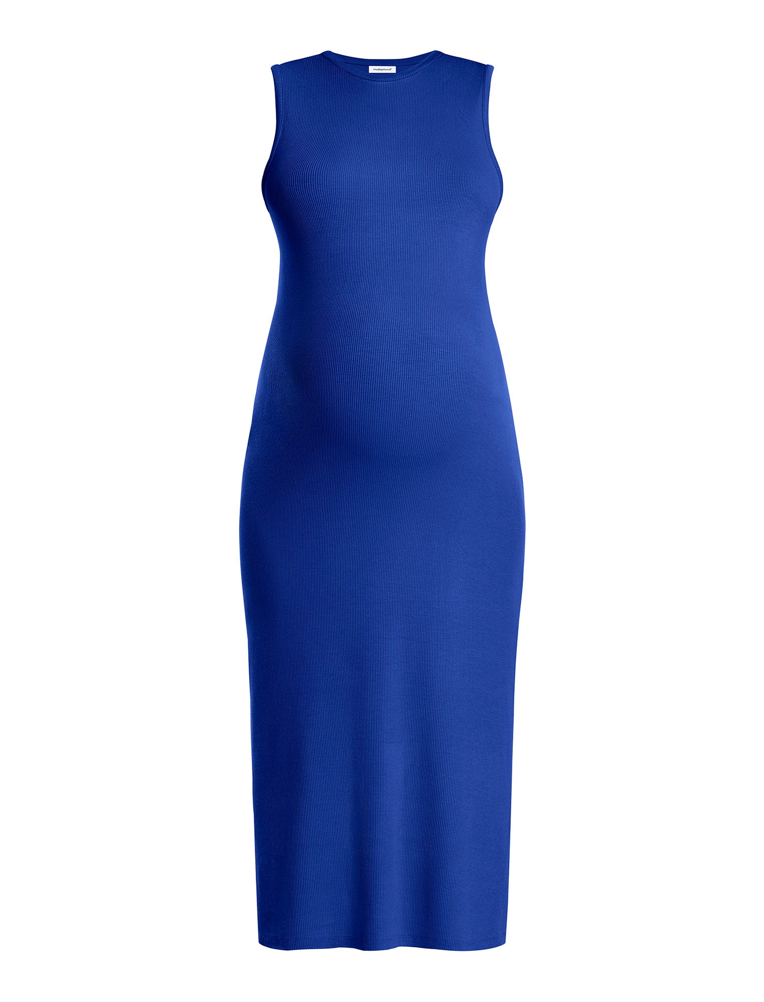 Sleeveless Rib Knit Midi Dress