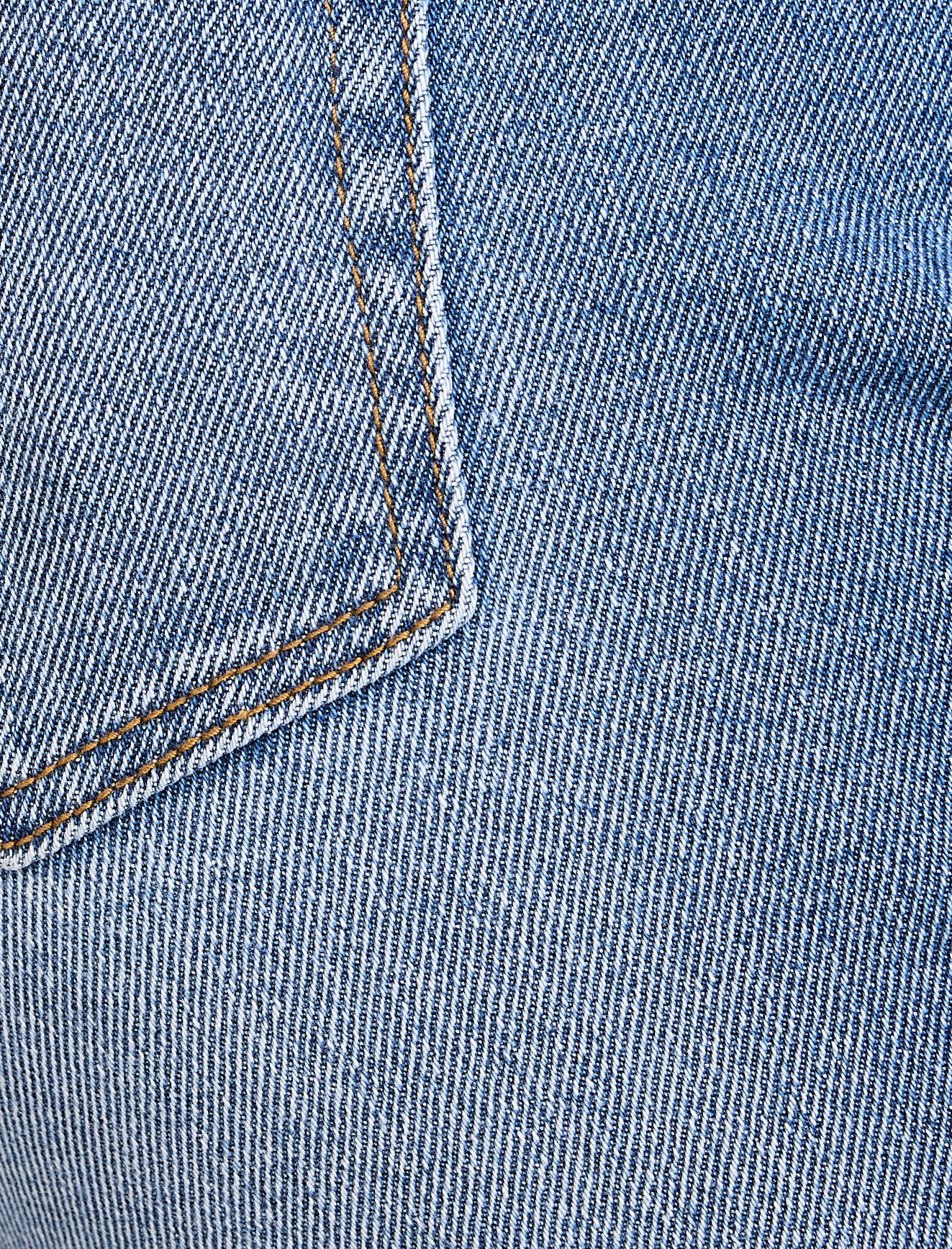 Closeup of blue jeans