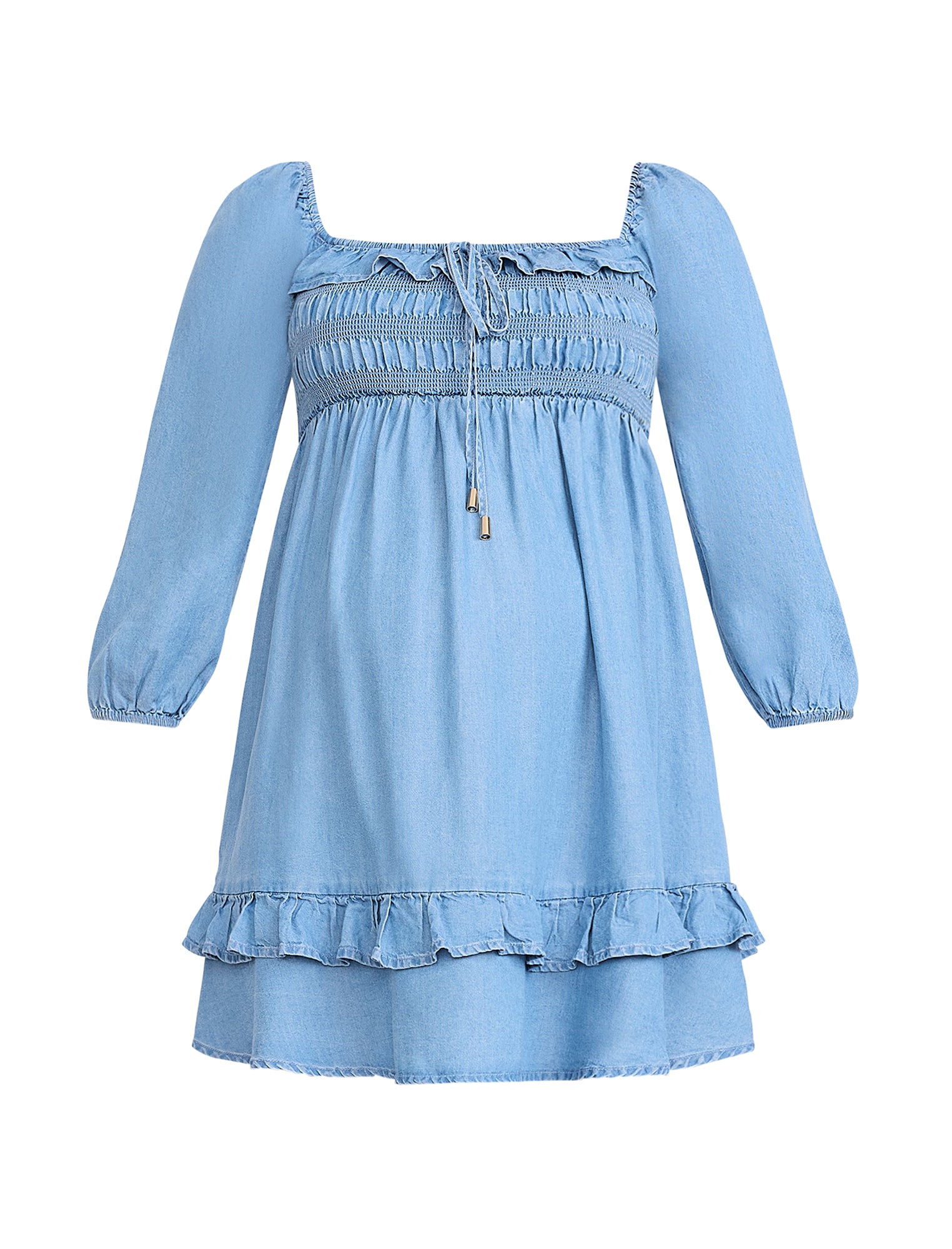 Smocked Baby Doll Mini Dress