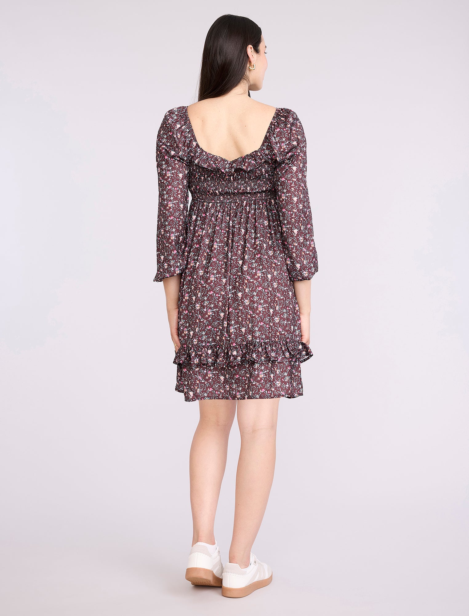 Smocked Baby Doll Mini Dress