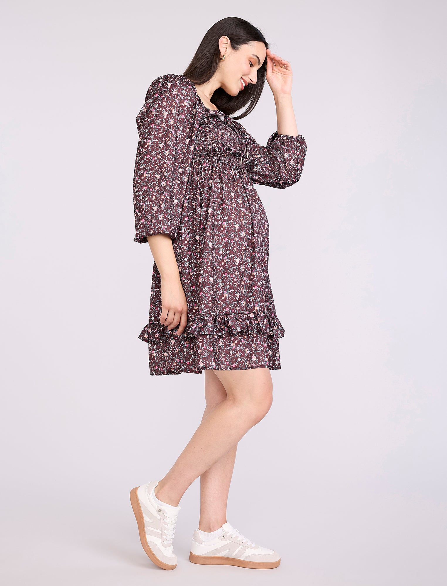 Smocked Baby Doll Mini Dress