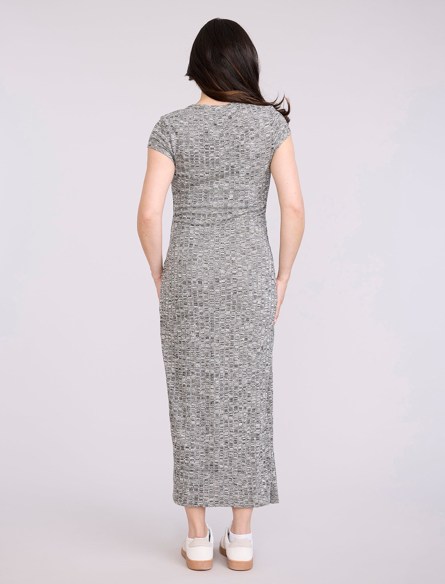Maternity Henley Bodycon Maxi Dress