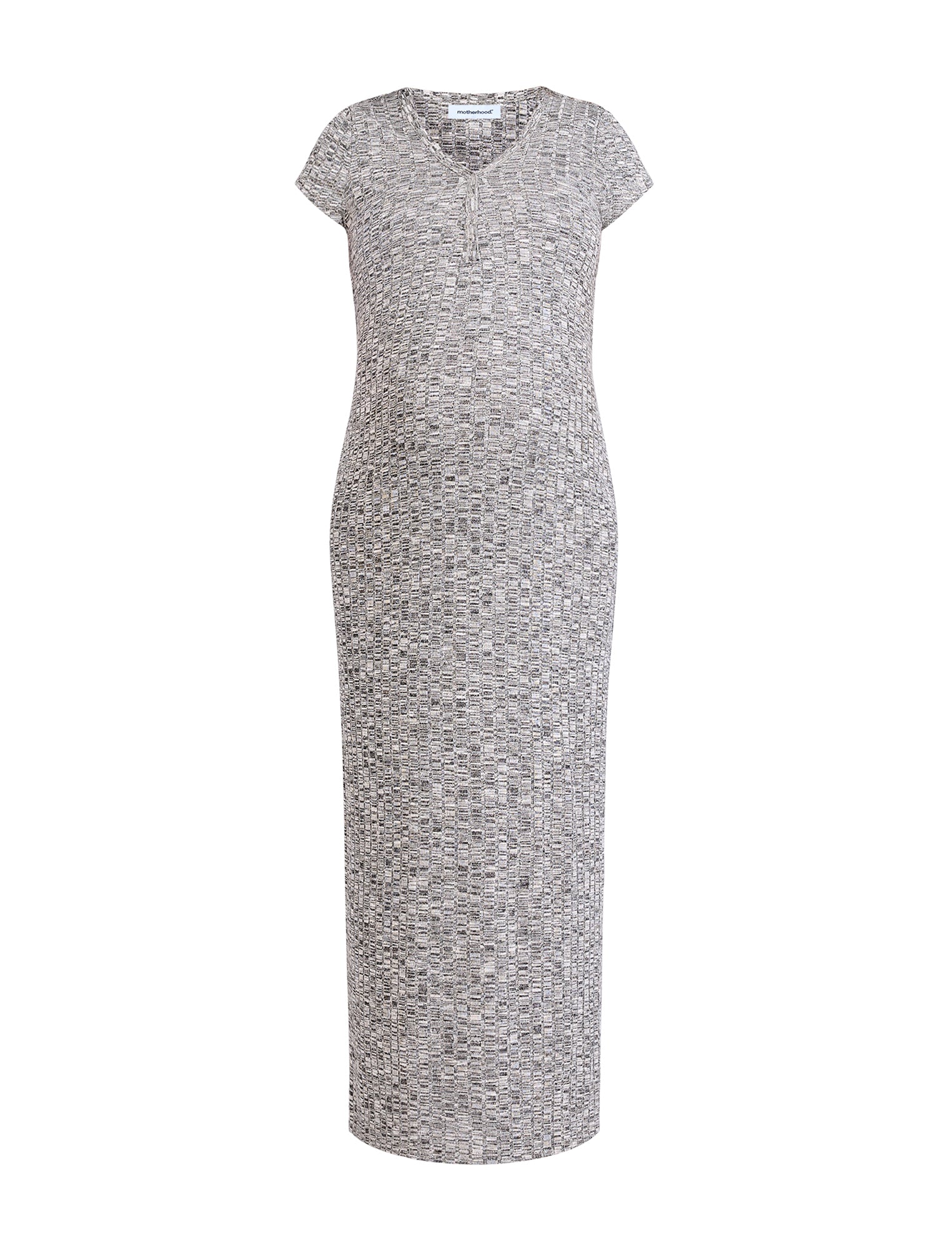 Maternity Henley Bodycon Maxi Dress