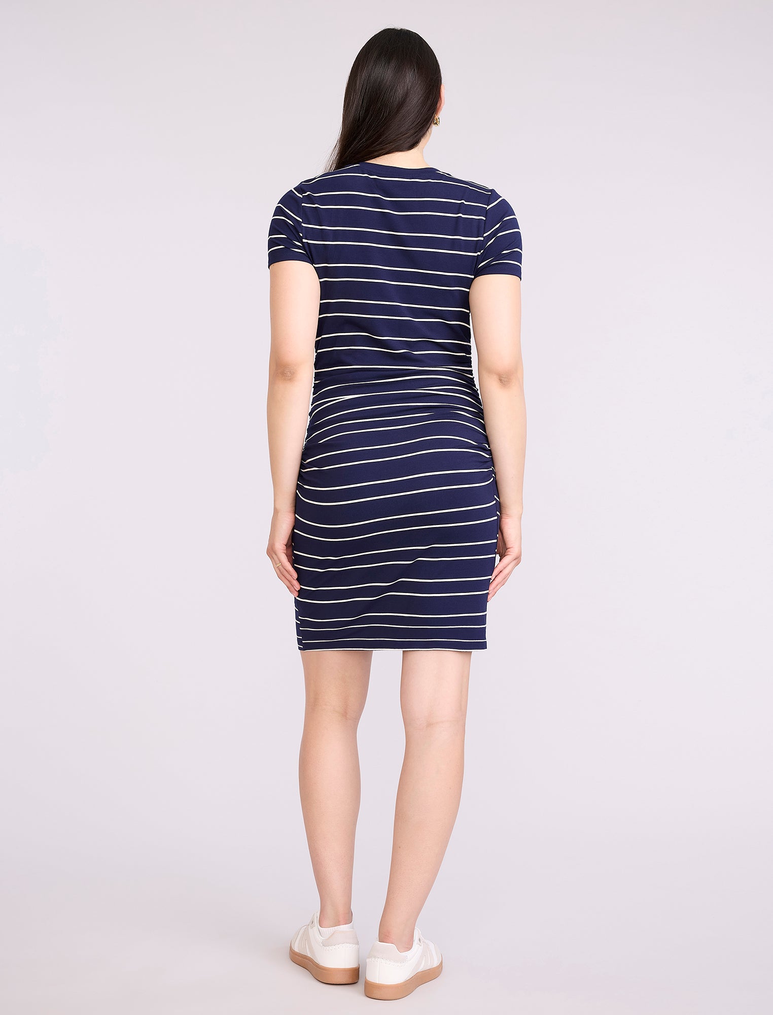 Maternity Ruched Bodycon Mini Dress