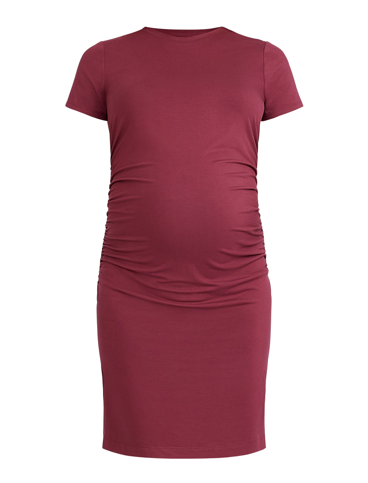 Maternity Ruched Bodycon Mini Dress