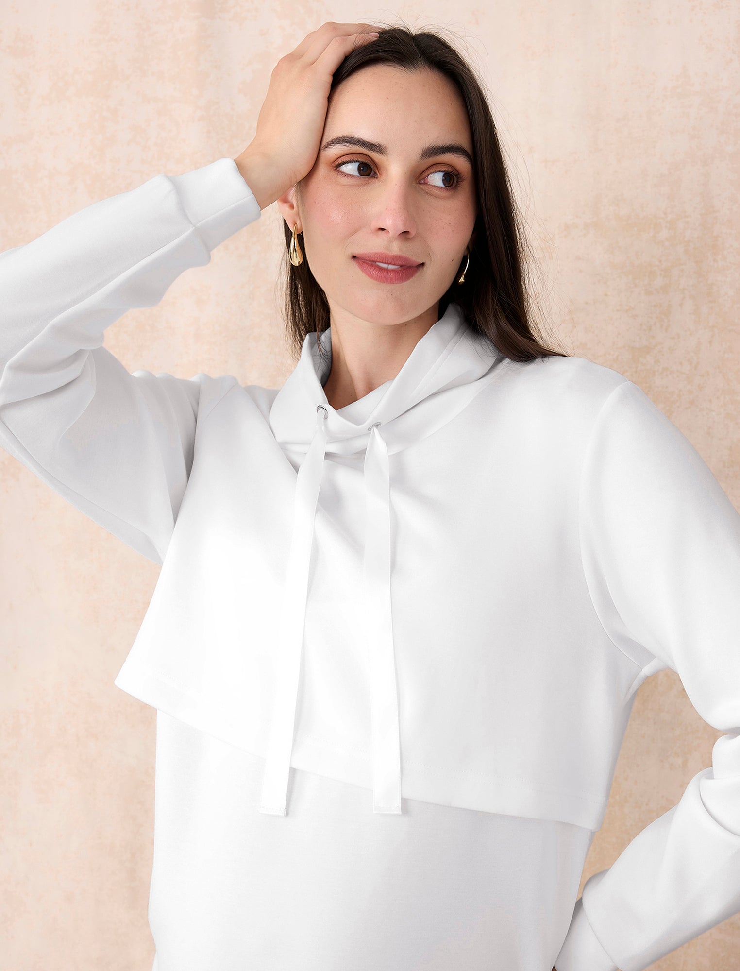 Funnel Neck Nursing Sweatshirt