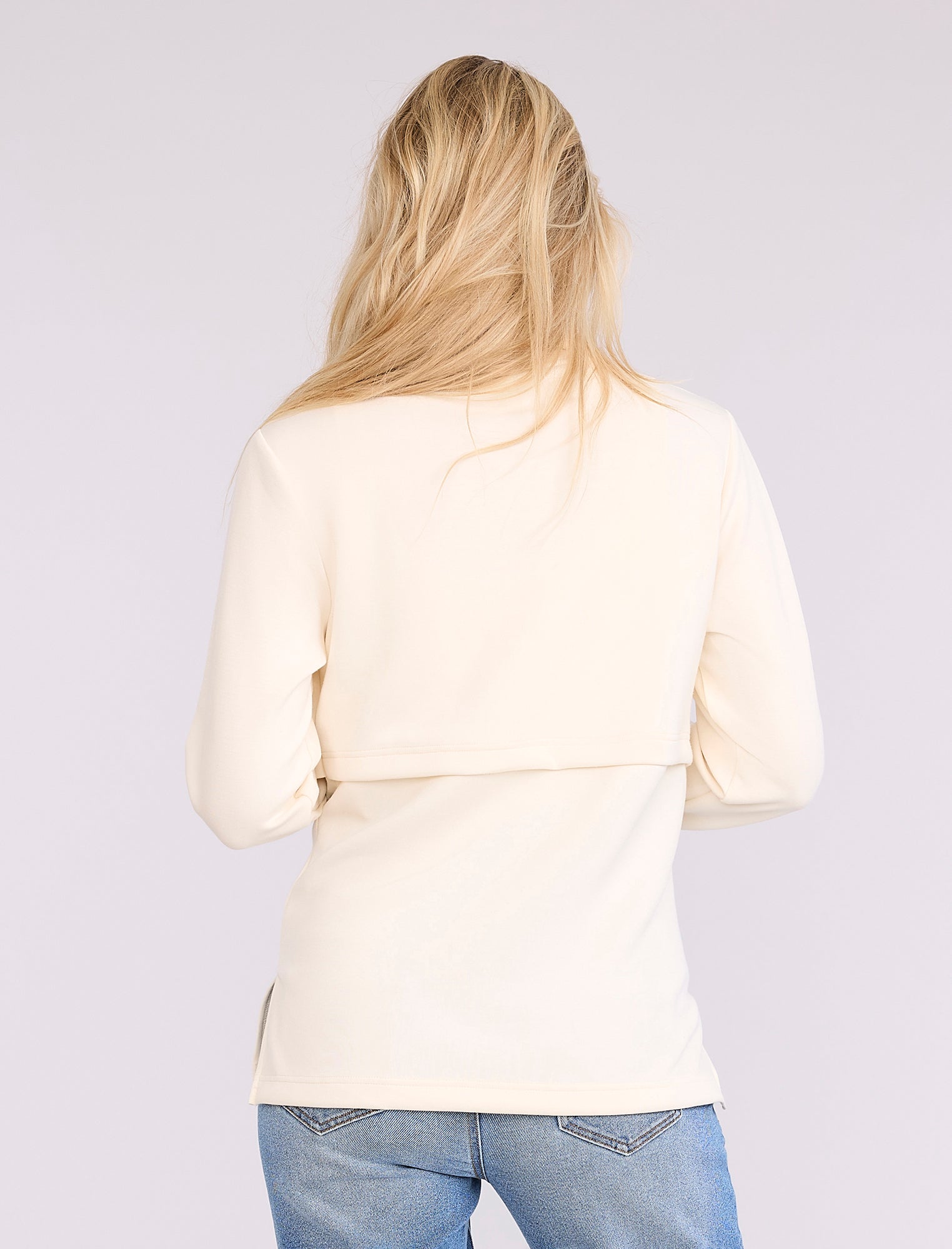 Funnel Neck Nursing Sweatshirt