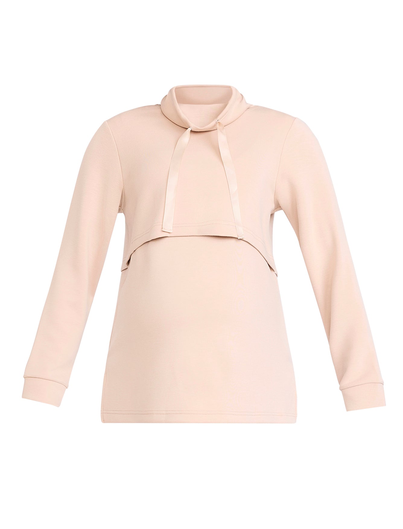Funnel Neck Nursing Sweatshirt