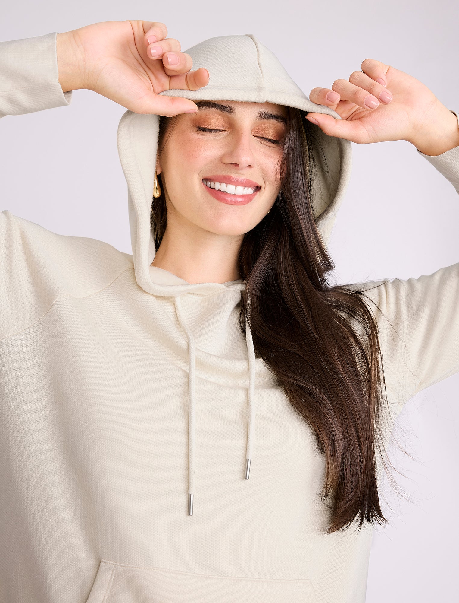 Maternity Tunic Hoodie with Side Slits