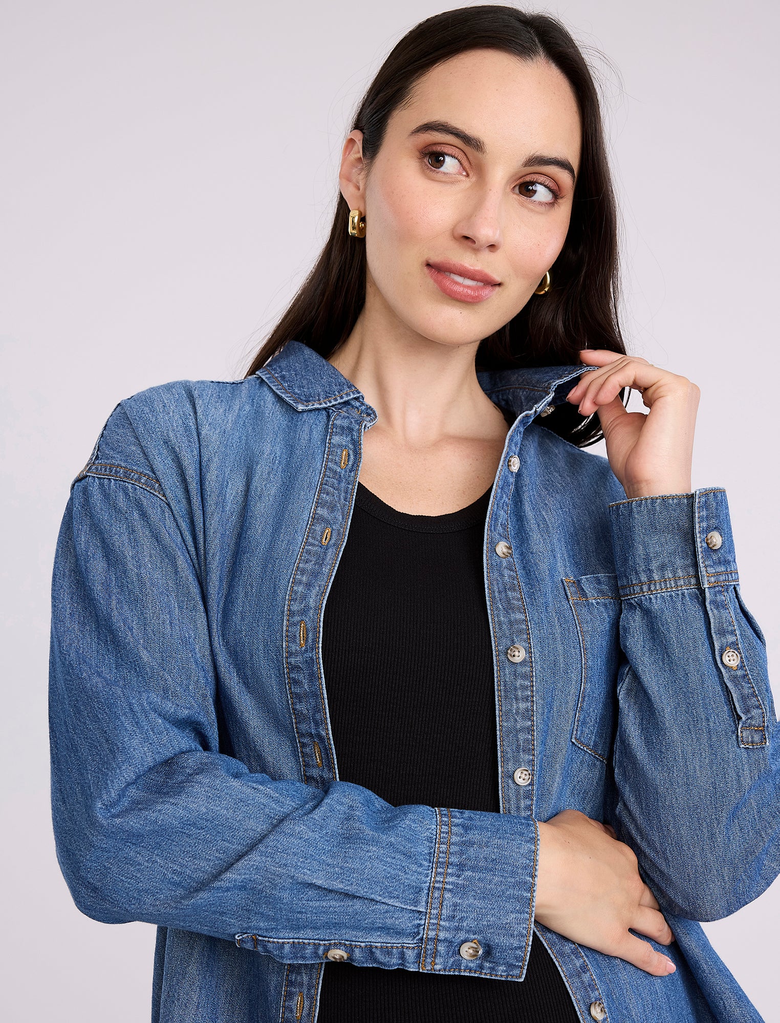 Denim Maternity Shirt