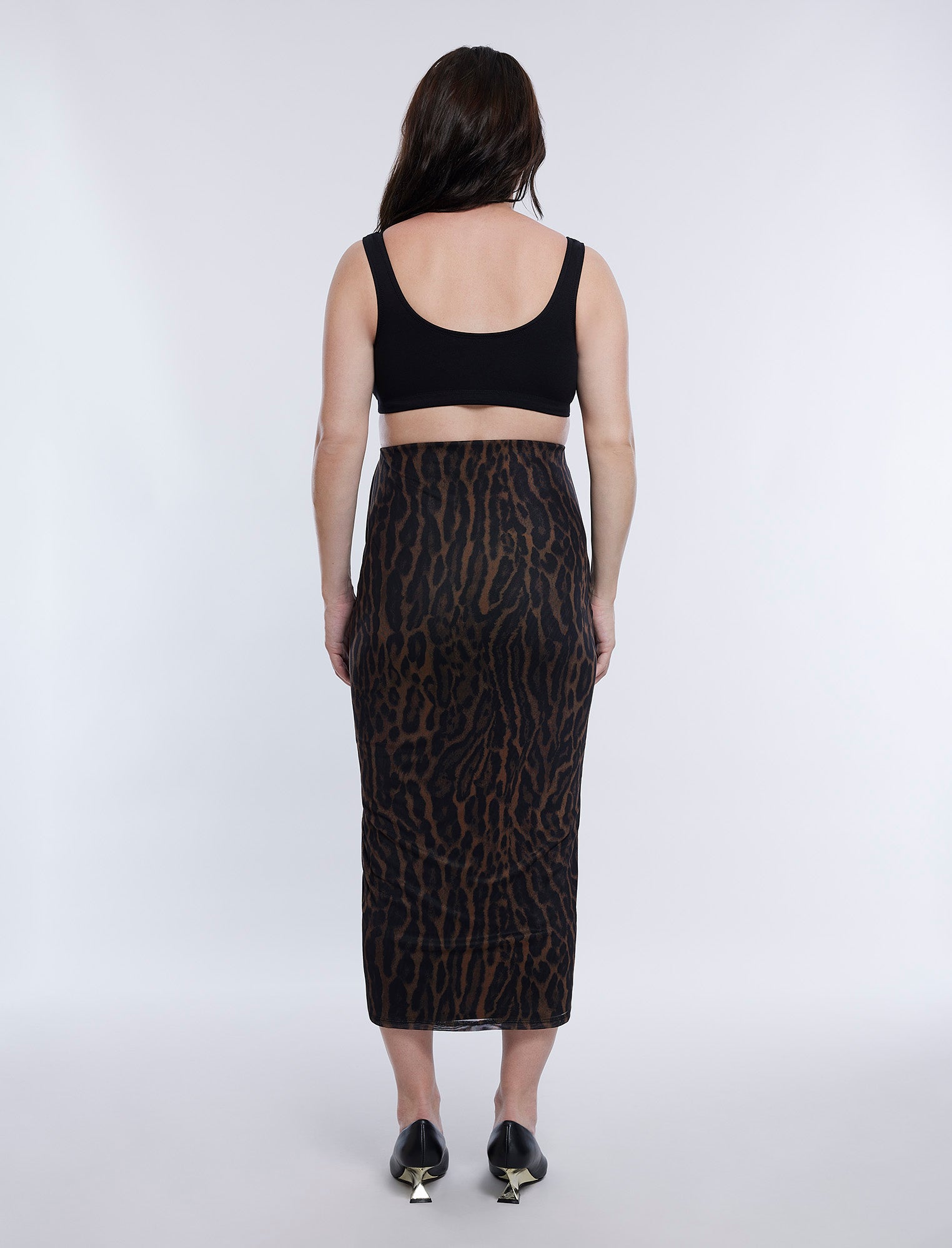 Bodycon Maxi Skirt in Mesh