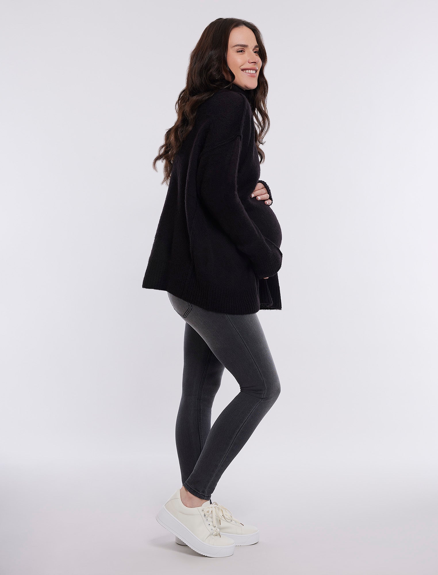 Long Sleeve Mock Neck Sweater