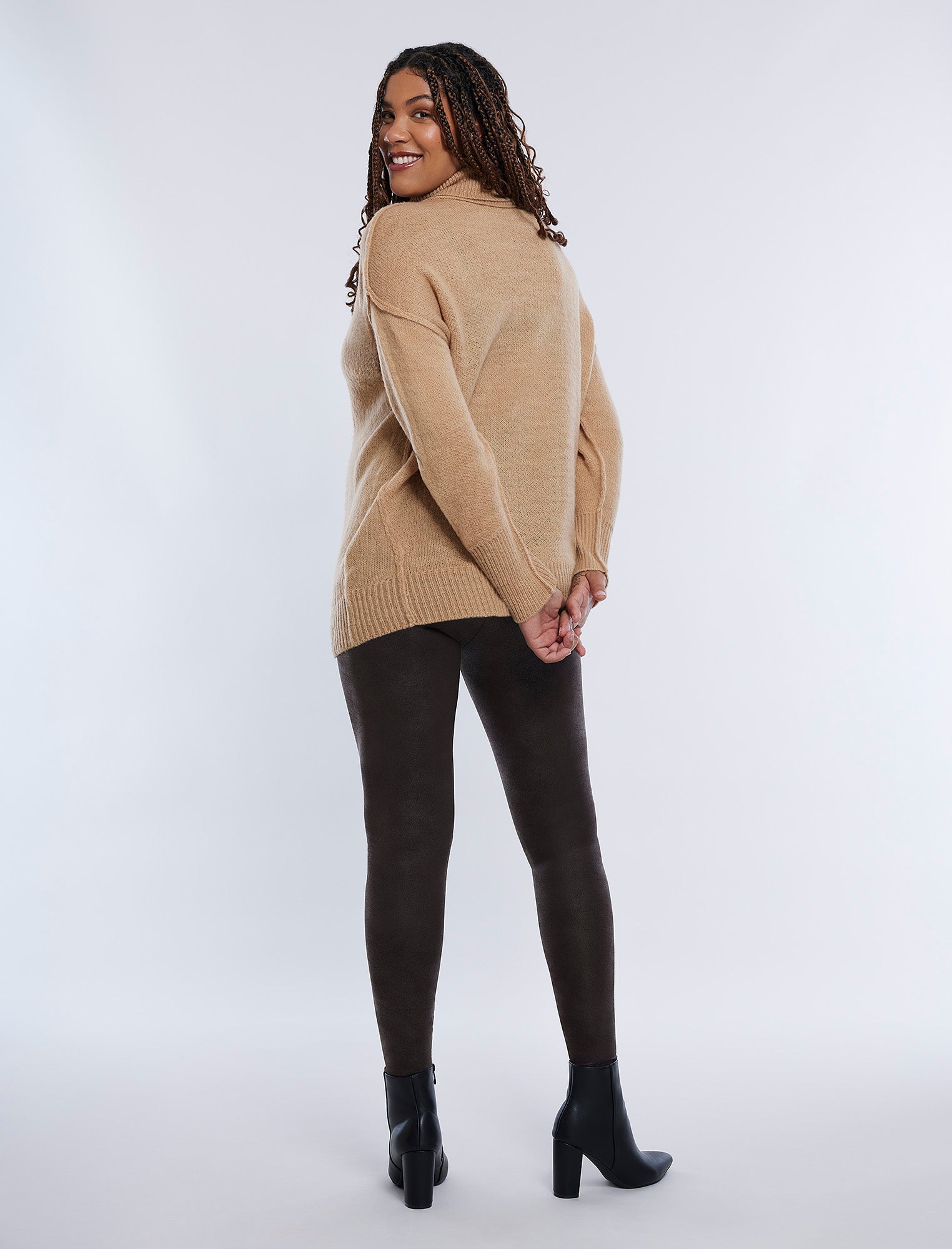 Long Sleeve Mock Neck Sweater