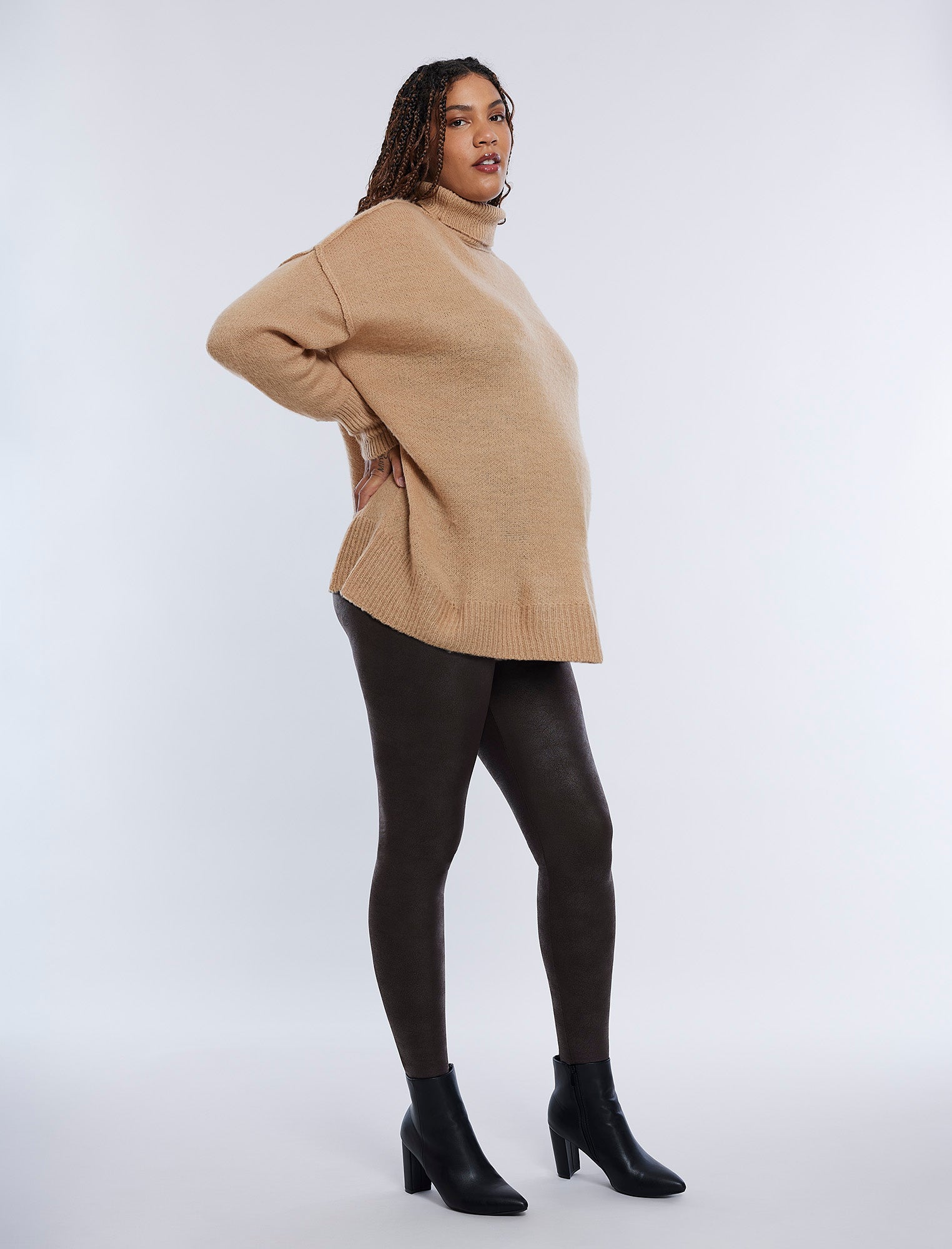 Long Sleeve Mock Neck Sweater