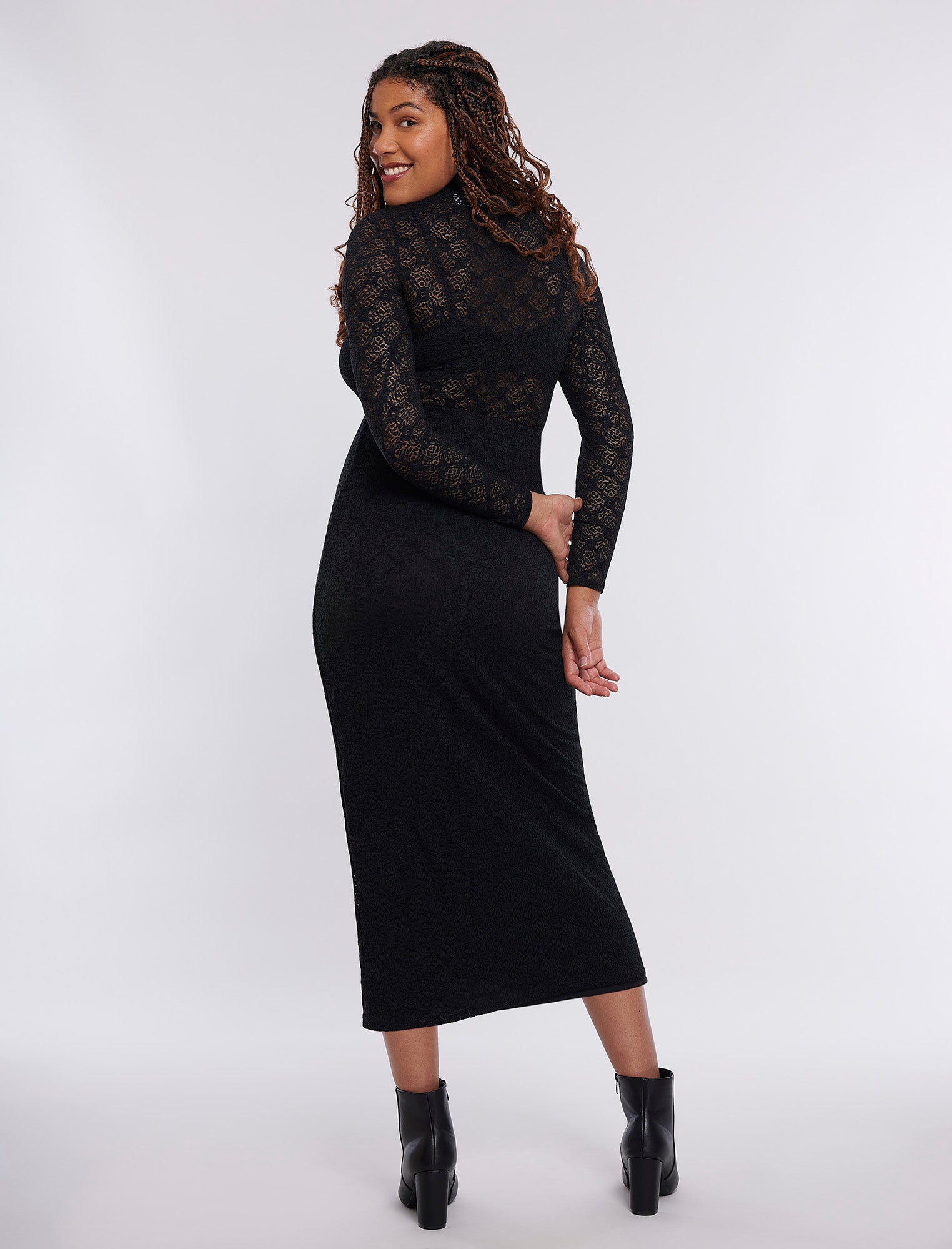 Long Sleeve Bodycon Top in Lace