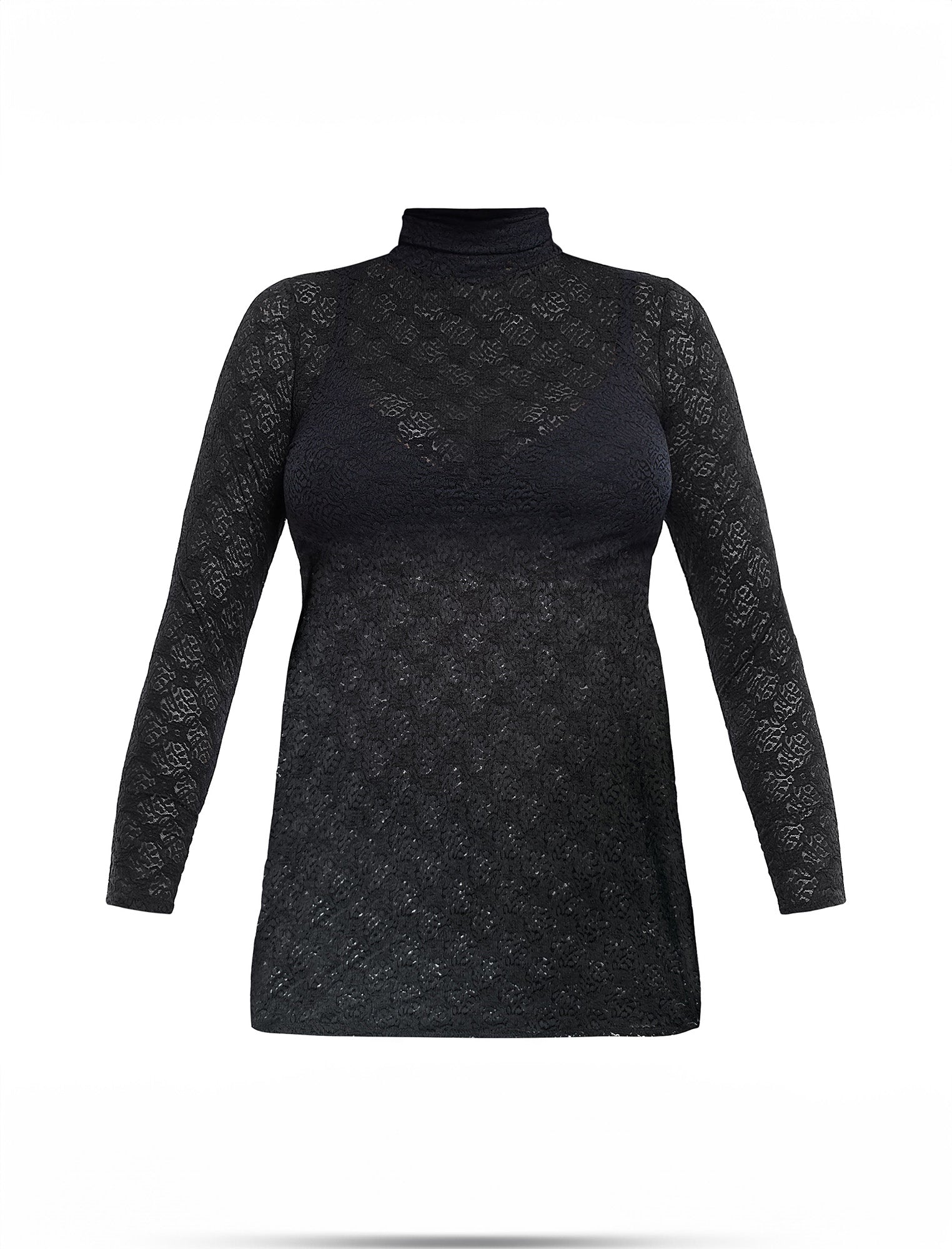 Motherhood Maternity Long Sleeve Bodycon Top in Lace