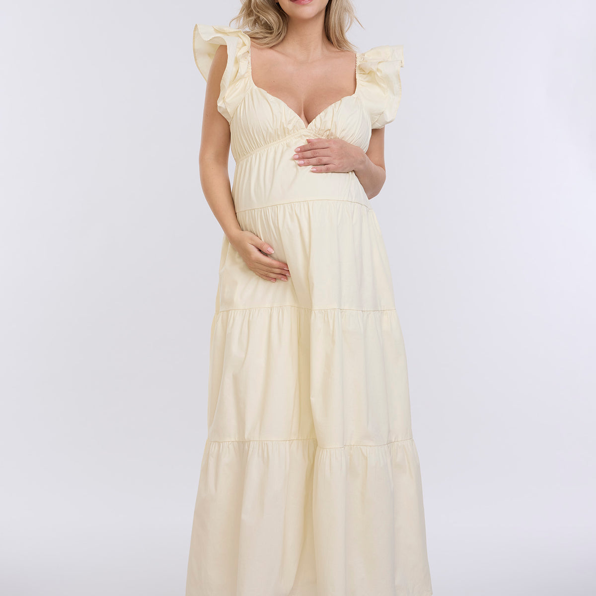 white long sleeve ruffle dress Winter Empire Maxi leather goods and accessories Color:Terrain Women's Boutique Fashion. My Dress-Up Darling Manga