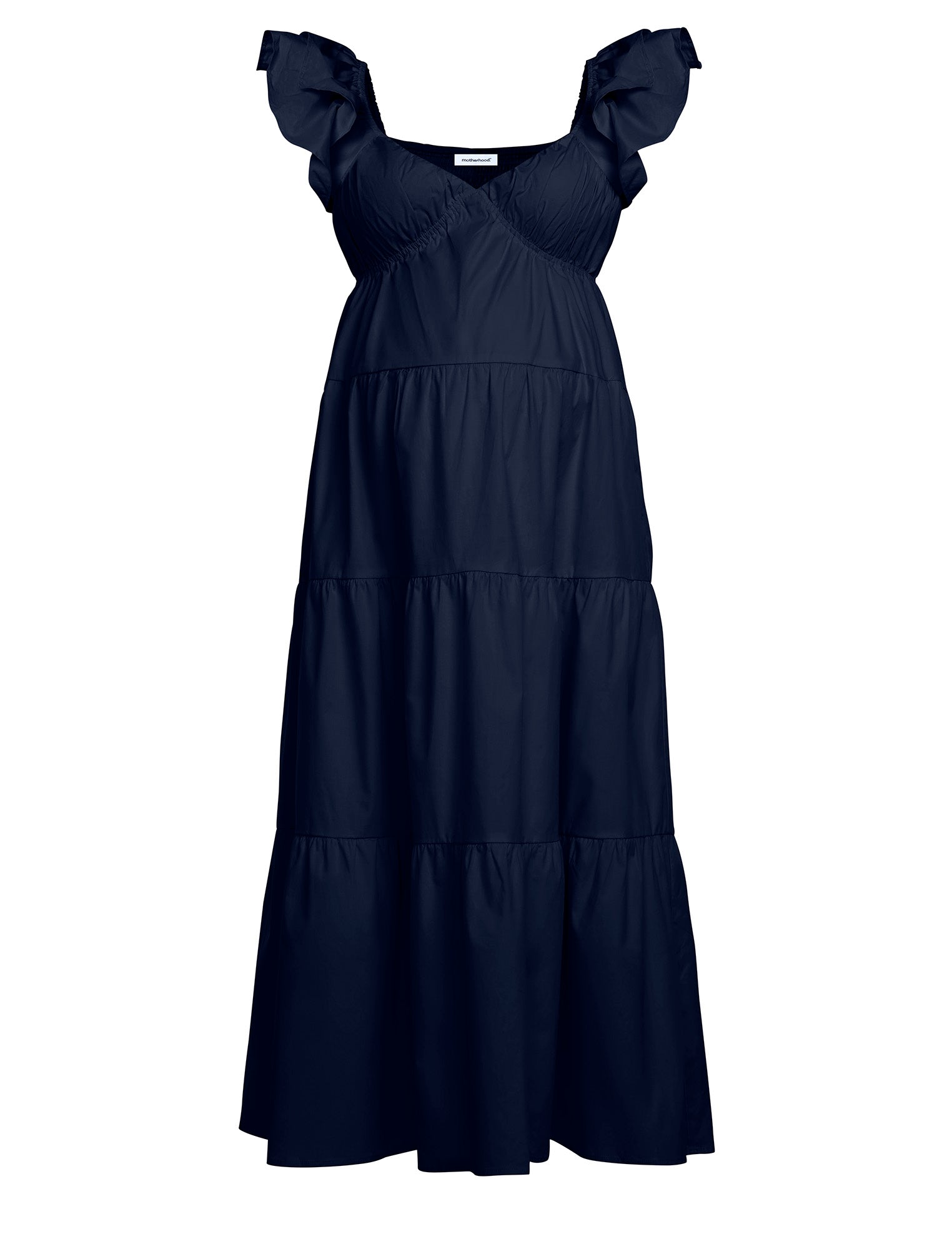 Empire Ruffle Sleeve Maxi Dress