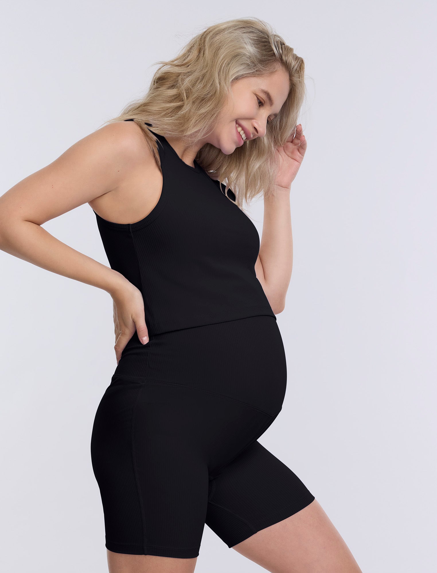 Cropped Racer Back Active Tank